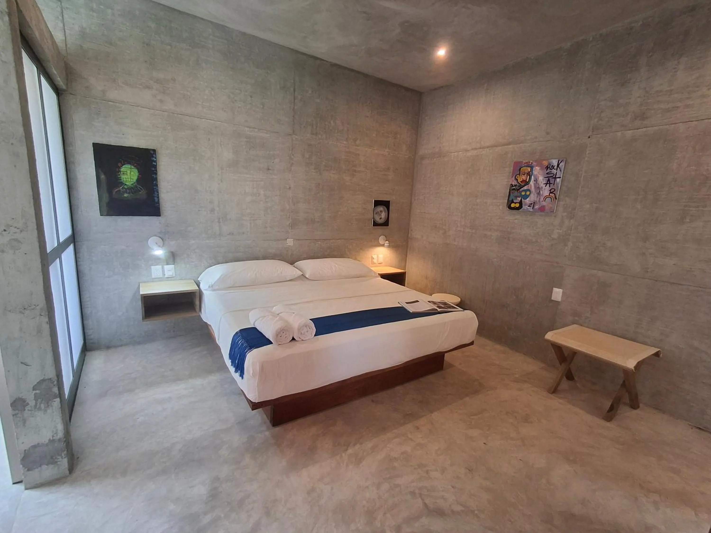 Bed in Hotel Pochote Mazunte