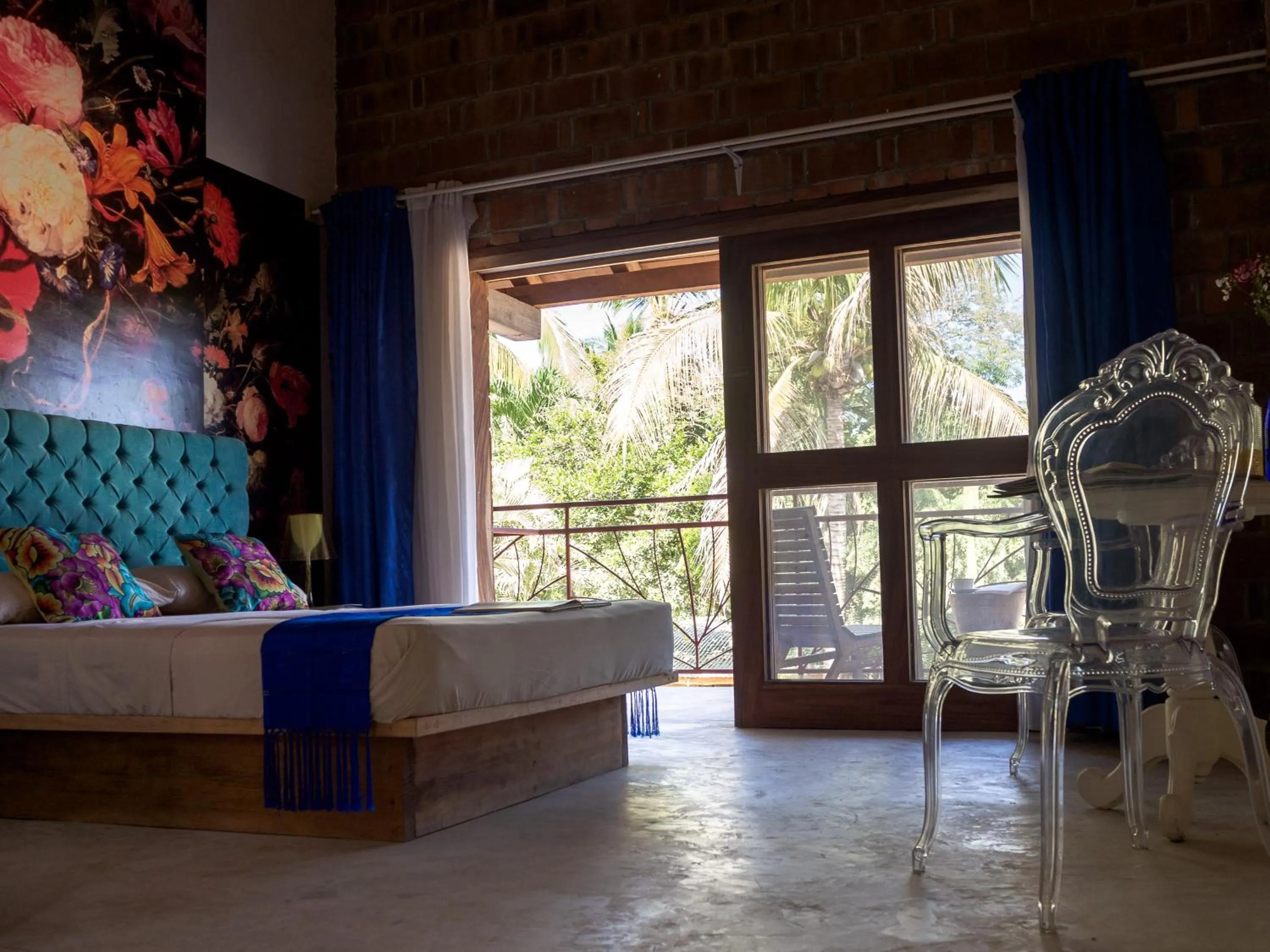 Bed in Hotel Pochote Mazunte