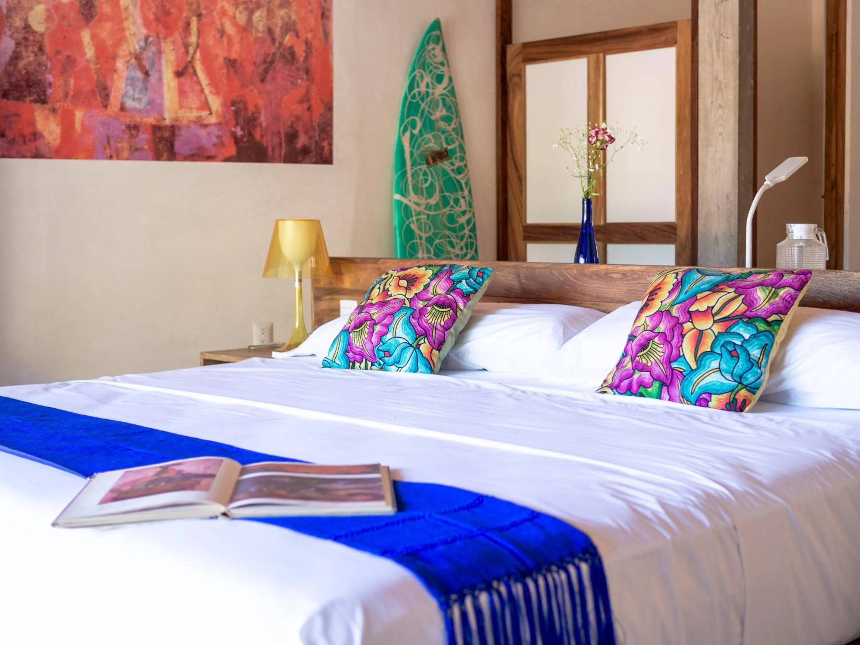 Bed in Hotel Pochote Mazunte