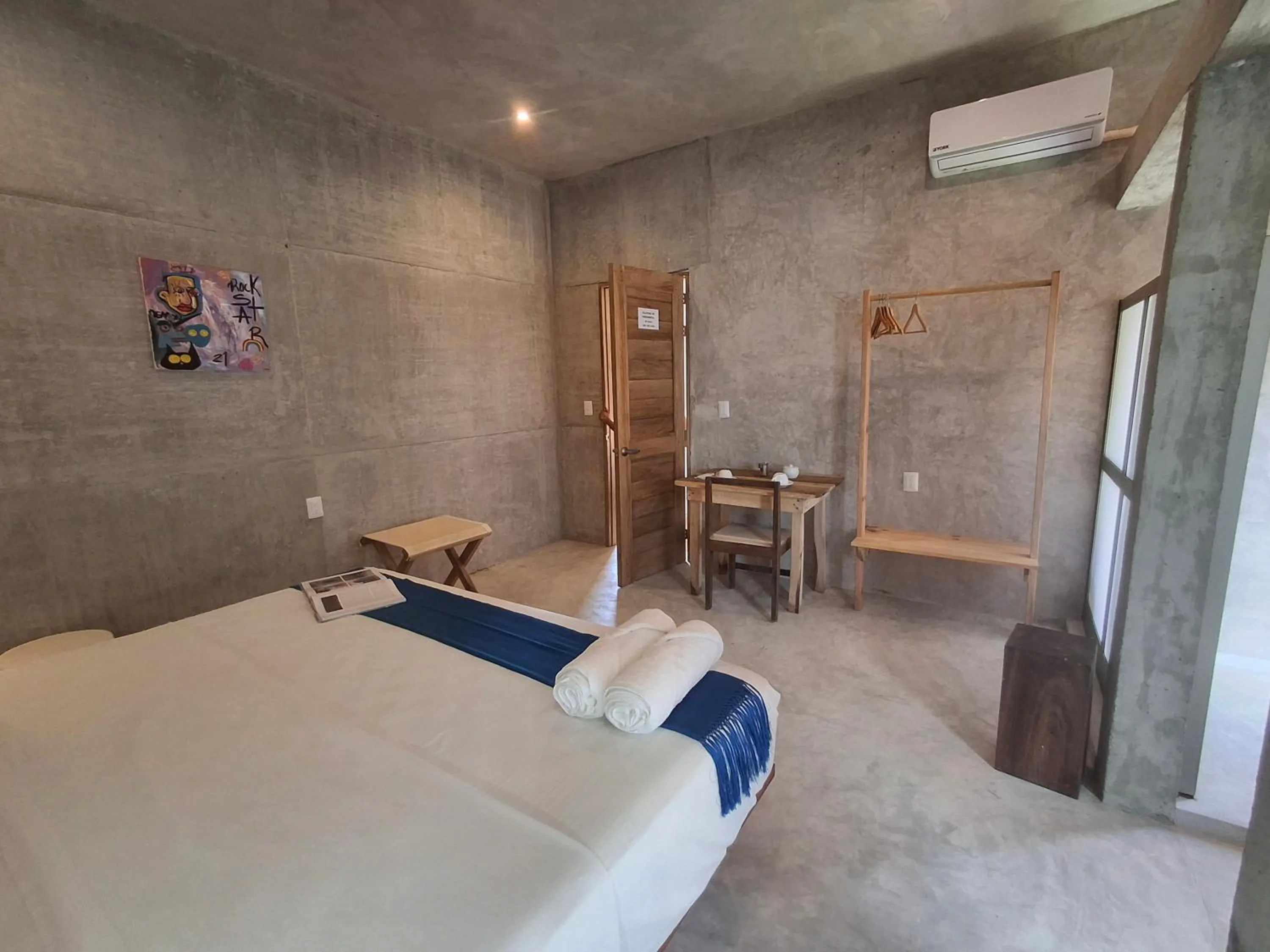 Bed in Hotel Pochote Mazunte