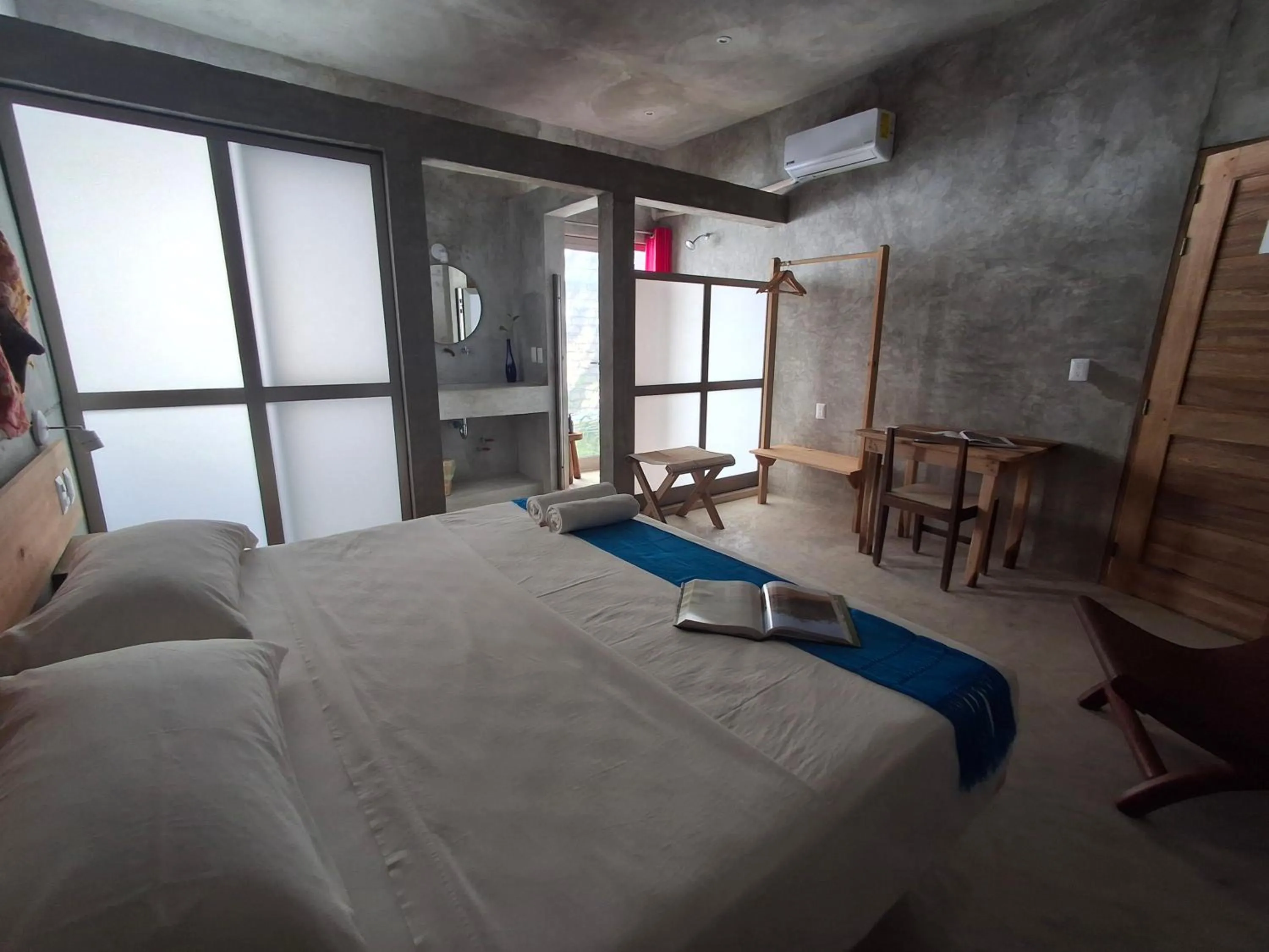 Bed in Hotel Pochote Mazunte