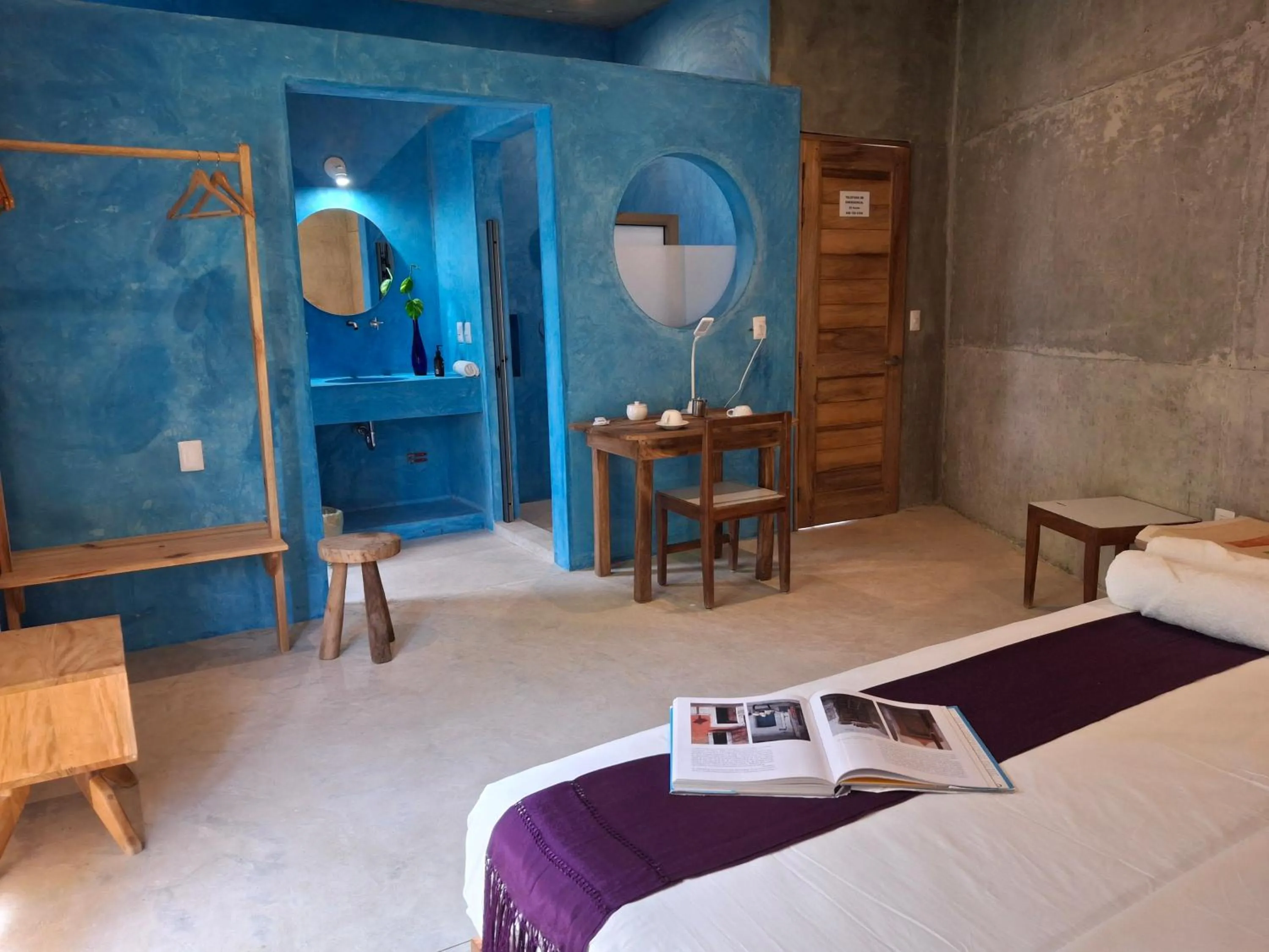 Bed in Hotel Pochote Mazunte