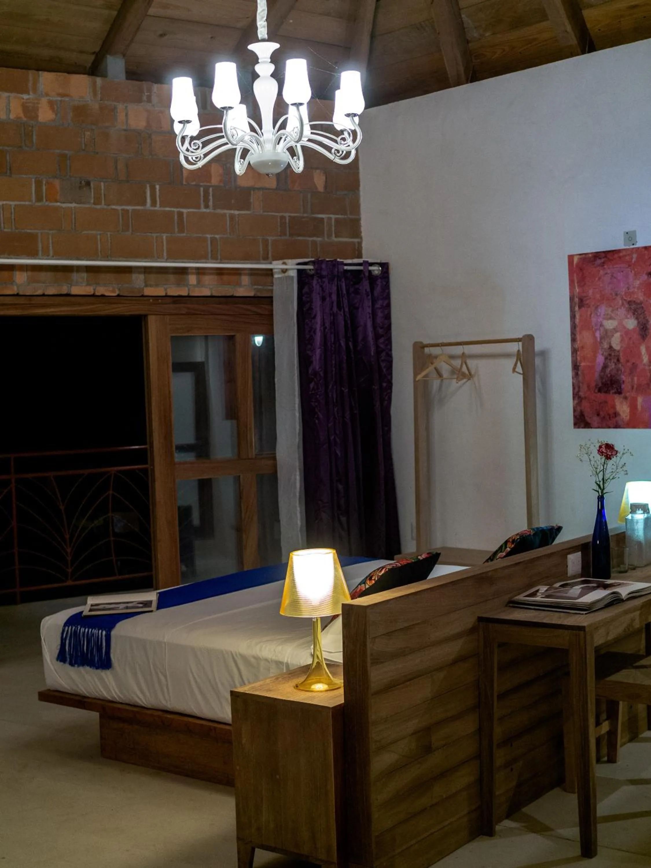 Bed in Hotel Pochote Mazunte