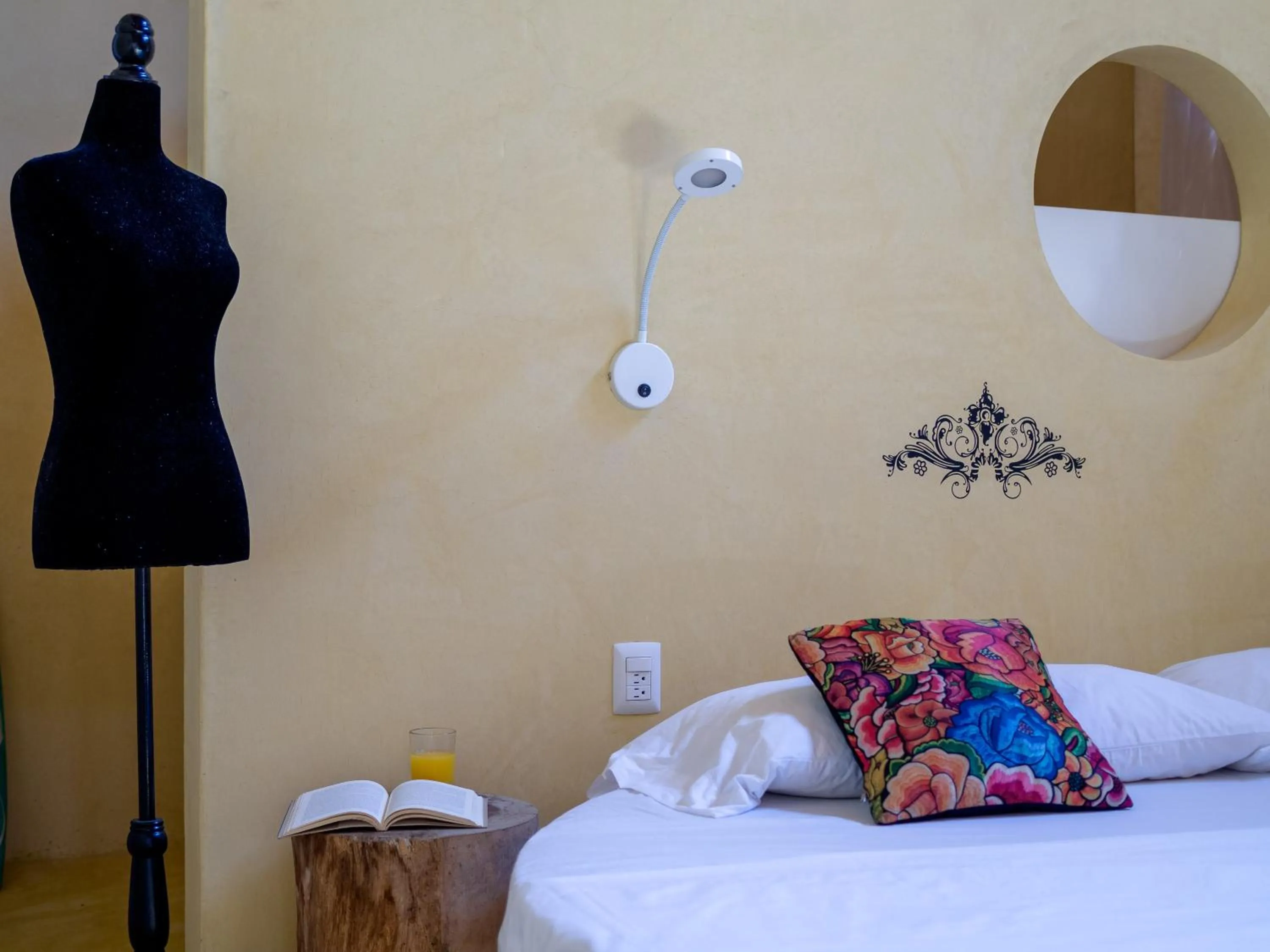 Bed in Hotel Pochote Mazunte