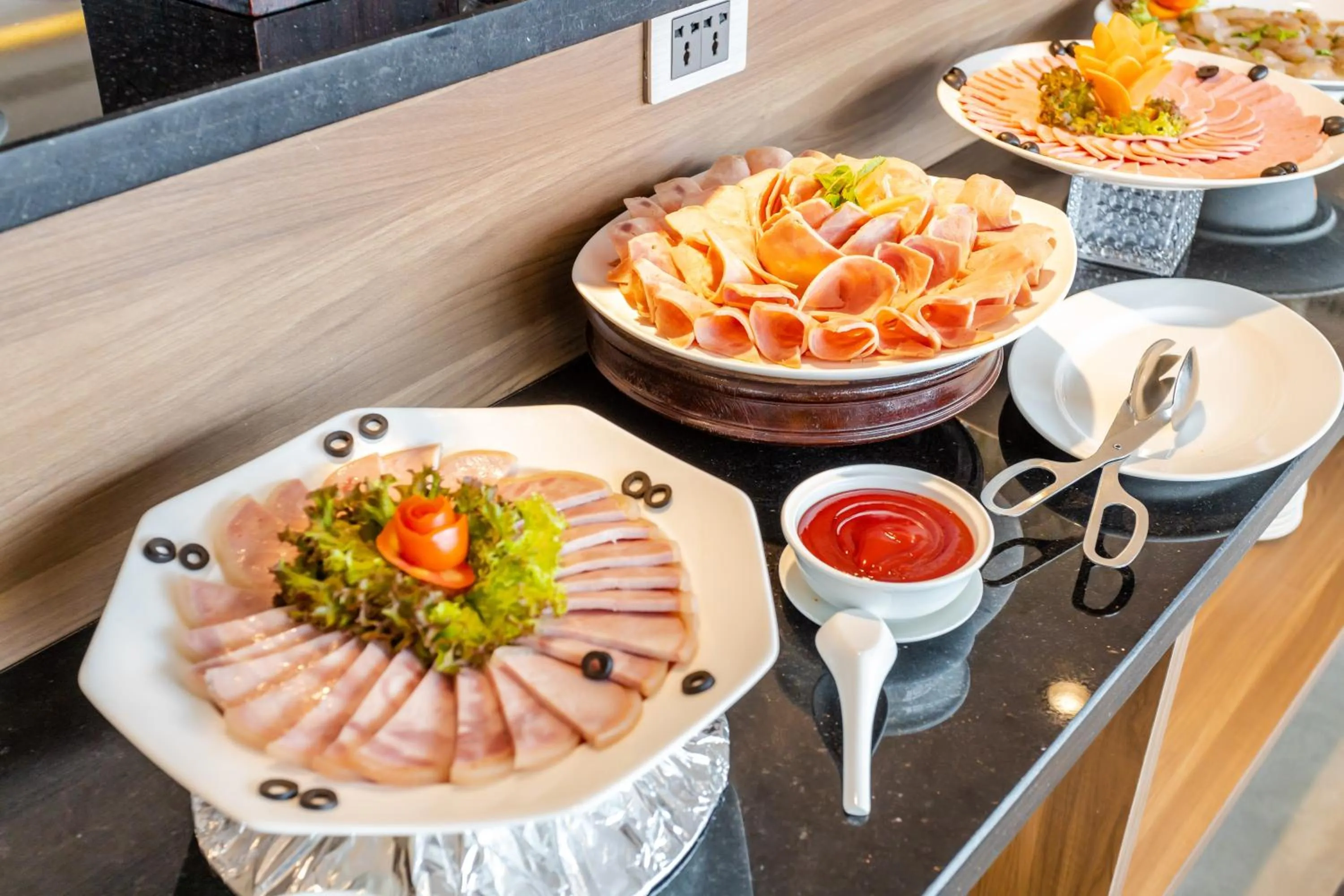 Buffet breakfast in White Lotus Hue Hotel