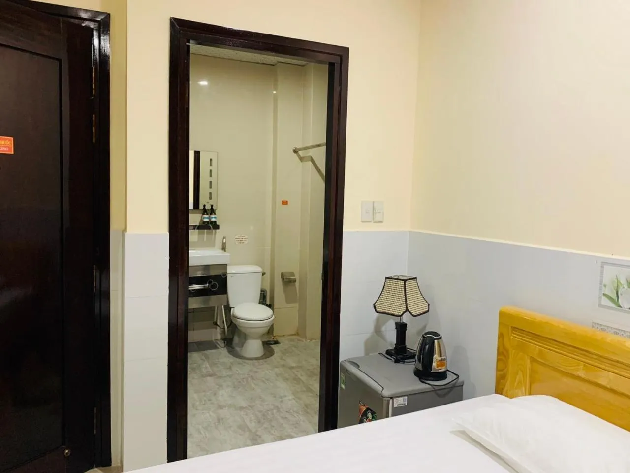 Bed in Mekong Rose Hotel