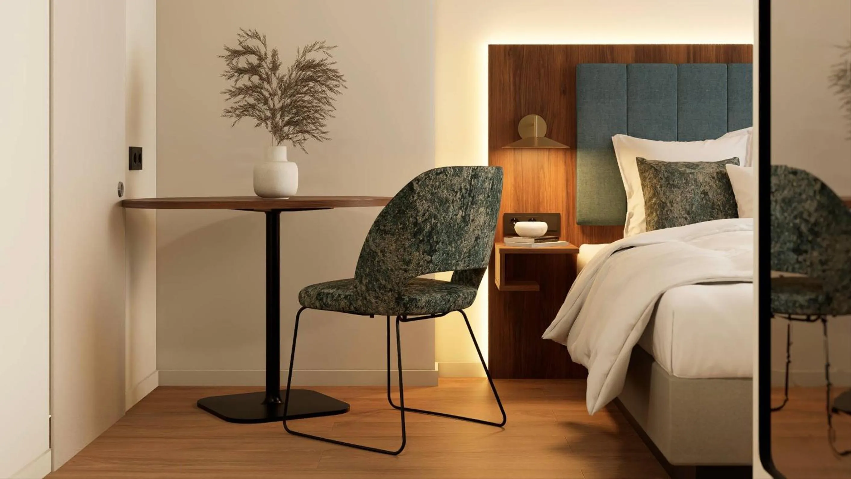 Bed in City-Hotel Aschaffenburg