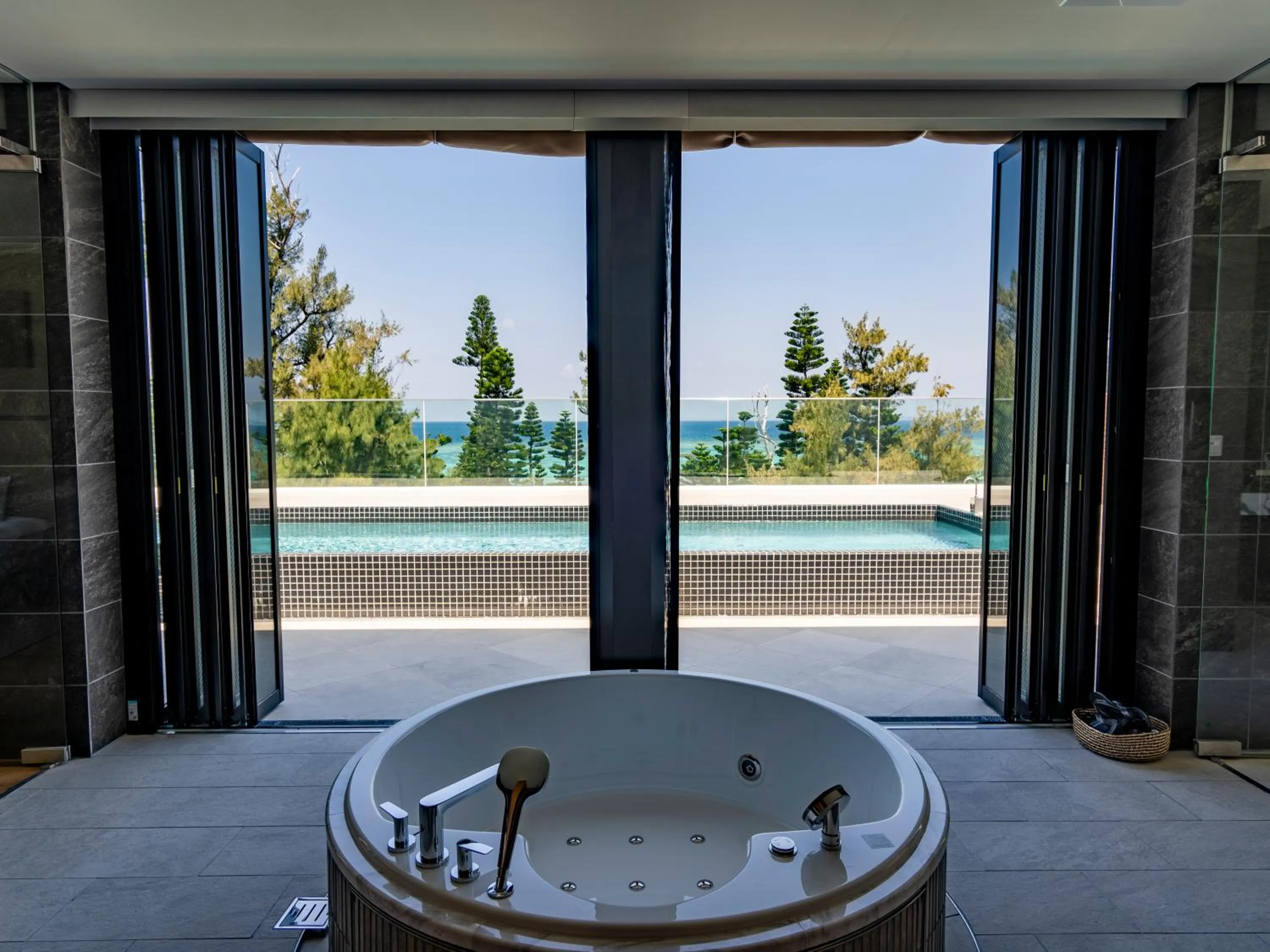 Bathroom in UMITO Okinawa Onnason