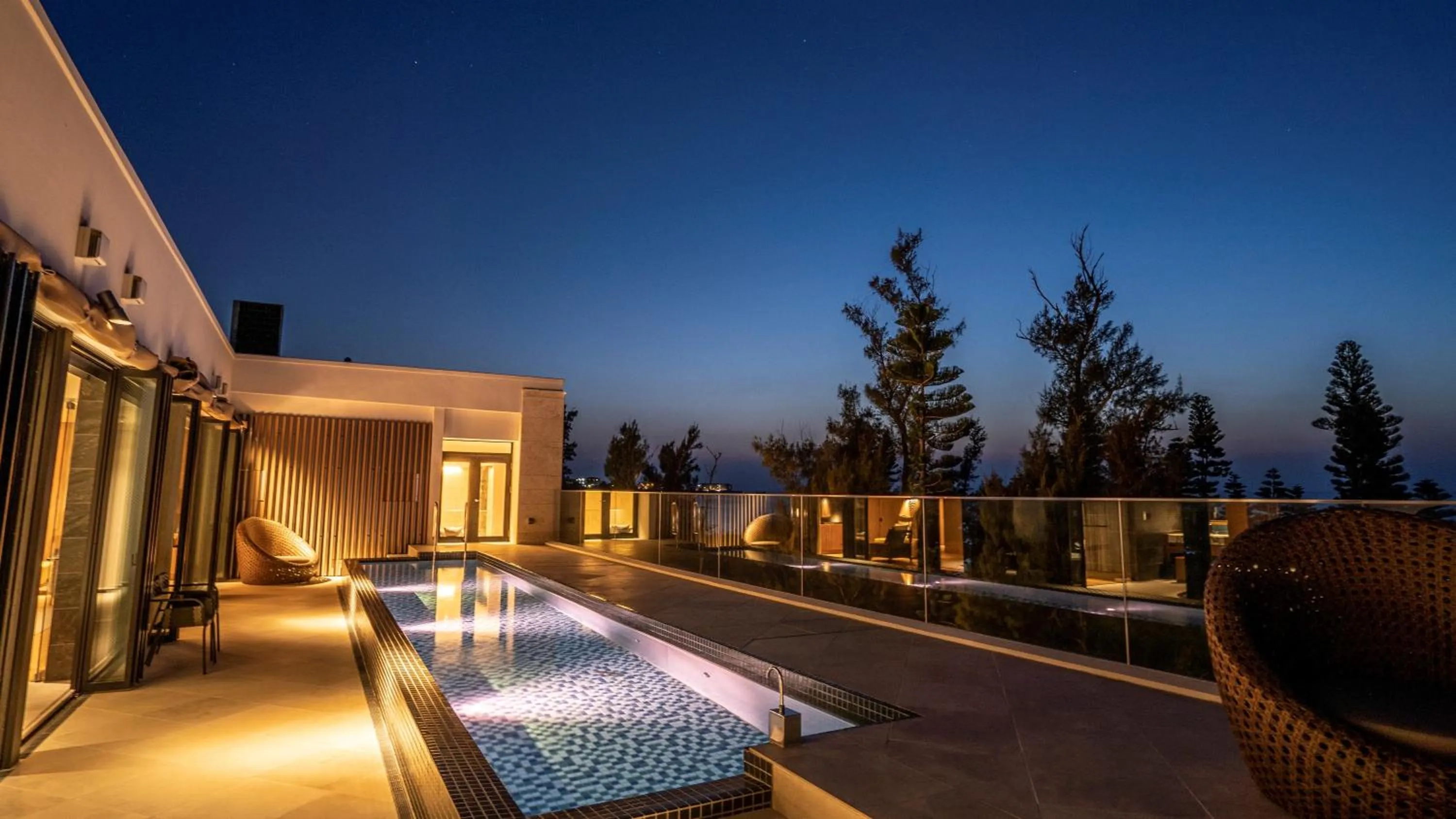 Pool view in UMITO Okinawa Onnason