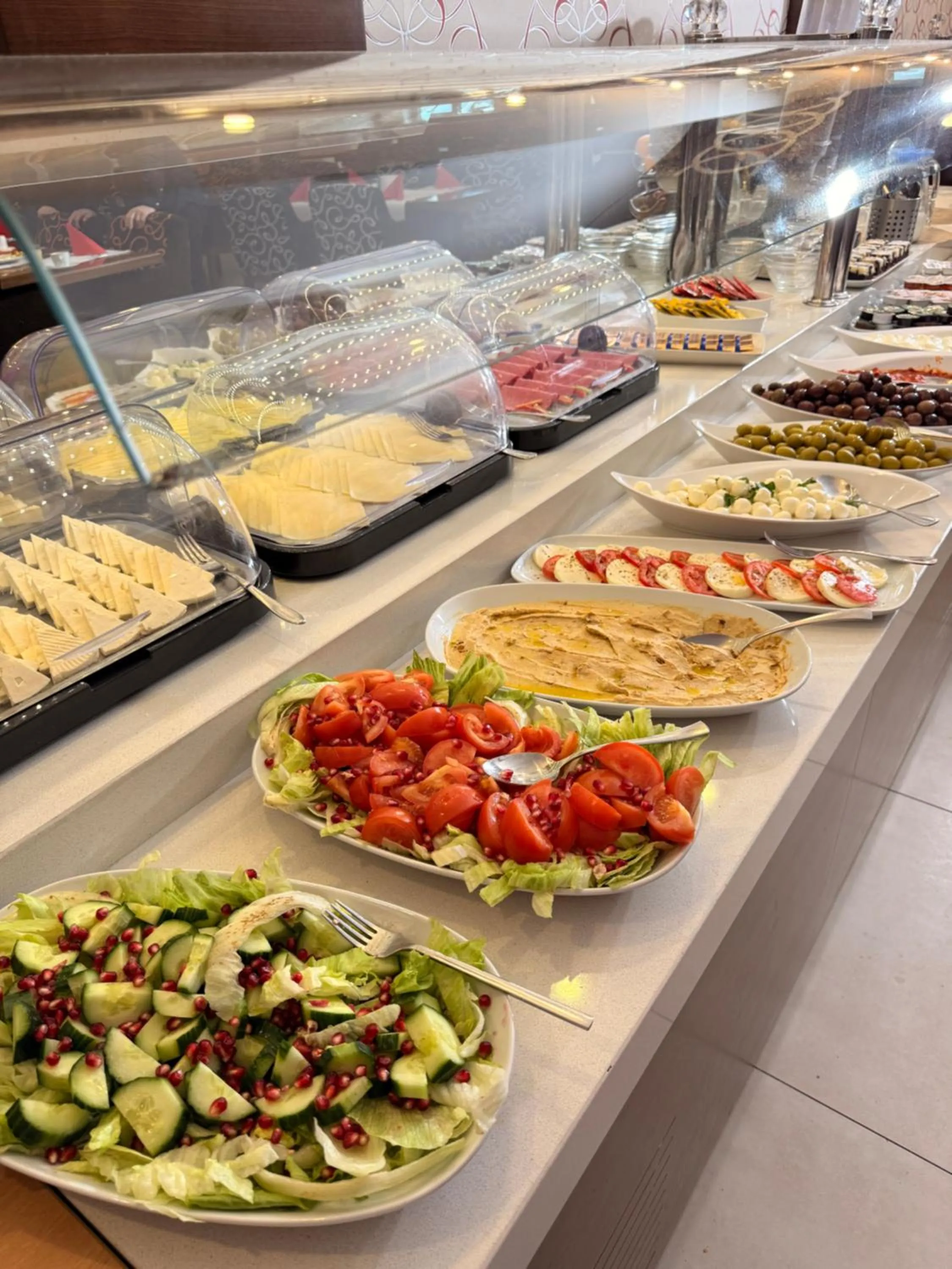 Buffet breakfast in Airport Global Hotel