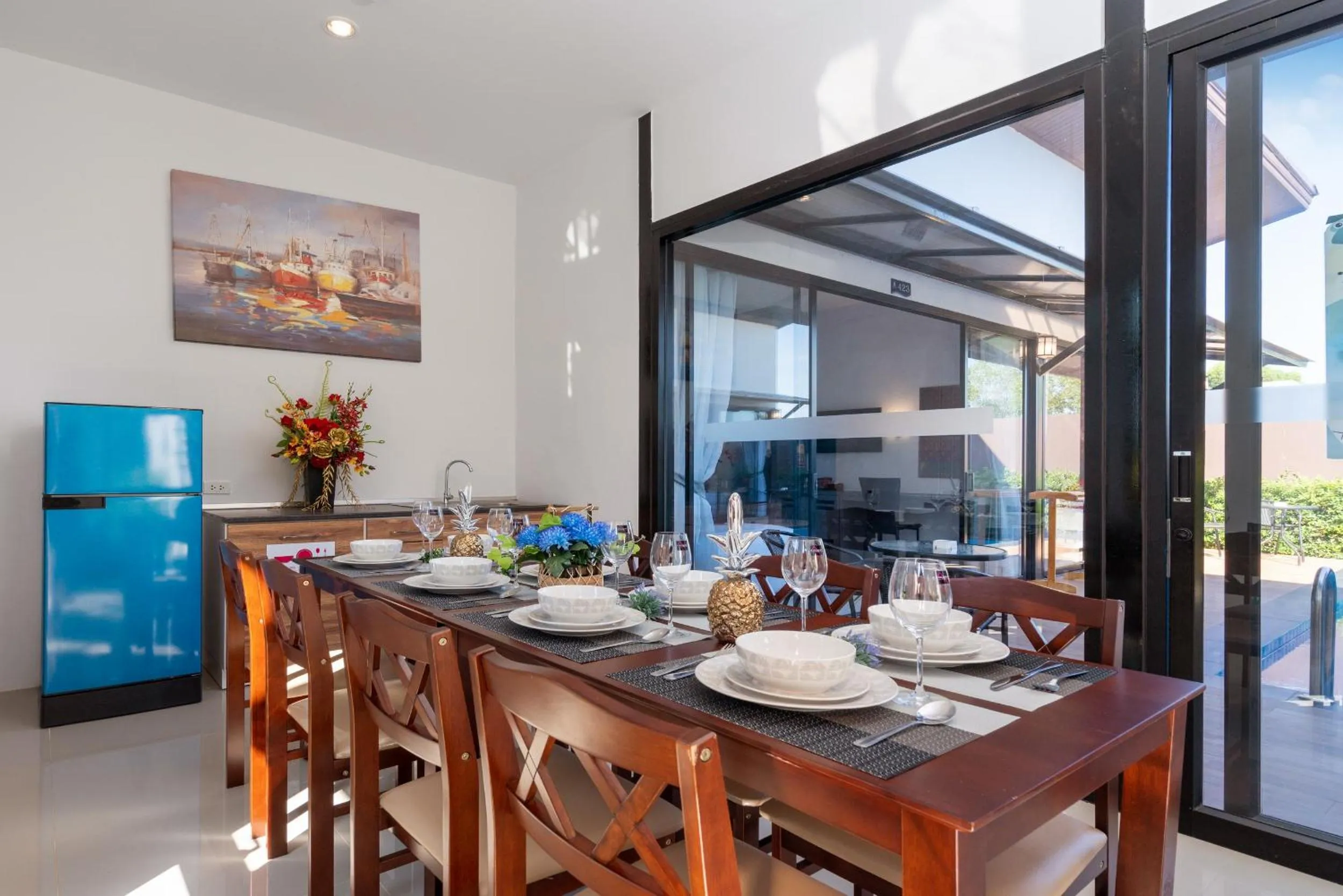 Kitchen or kitchenette in Thames Tara Private Pool Villa Rawai Phuket