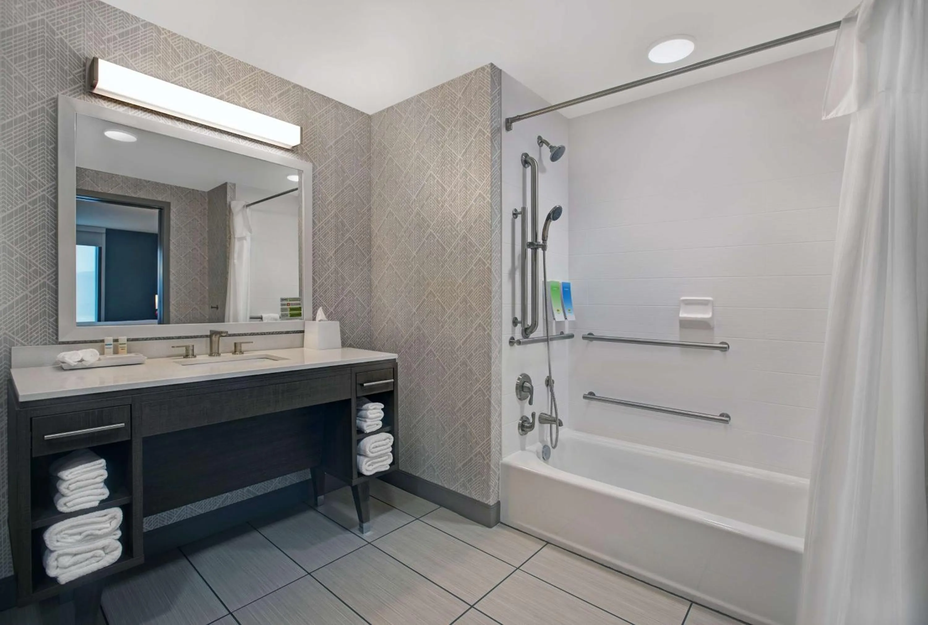 Bathroom in Home2 Suites By Hilton Asheville Airport