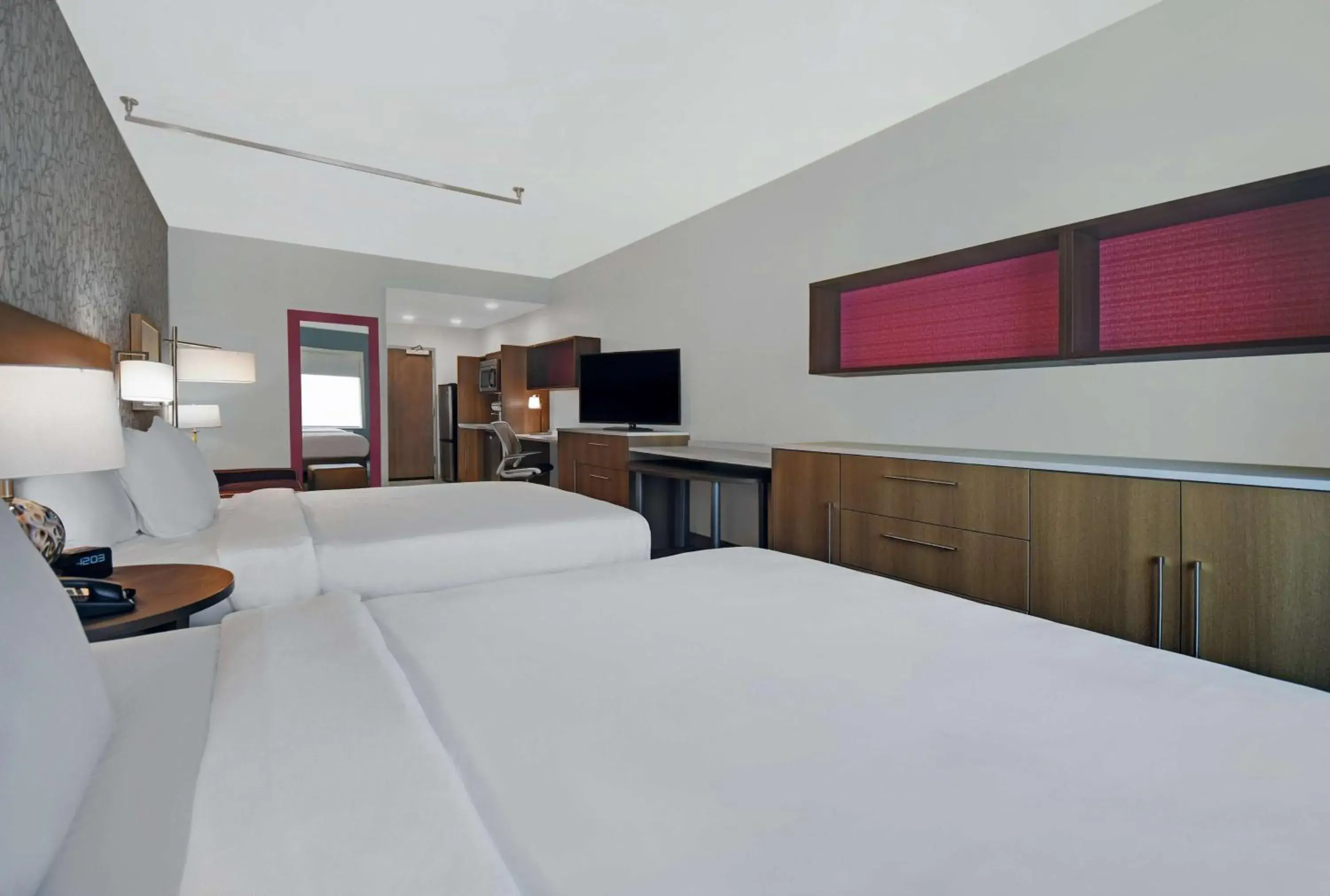 Queen Studio with Two Queen Beds - Non-Smoking in Home2 Suites by Hilton Liberty NE Kansas City, MO Queen Studio with Two Queen Beds - Non-Smoking in Home2 Suites by Hilton Liberty NE Kansas City, MO