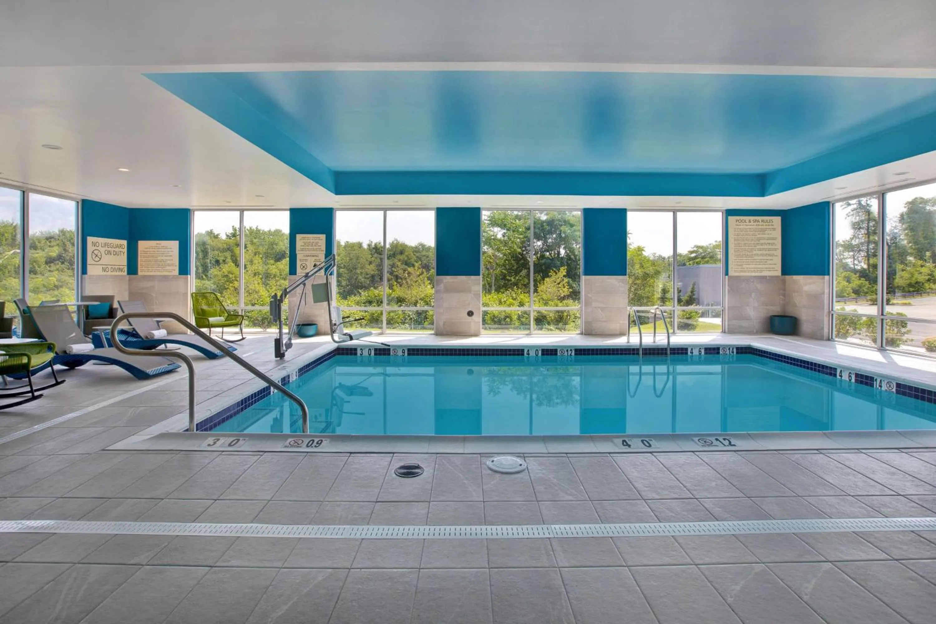 Pool view in Hampton Inn & Suites Deptford, Nj