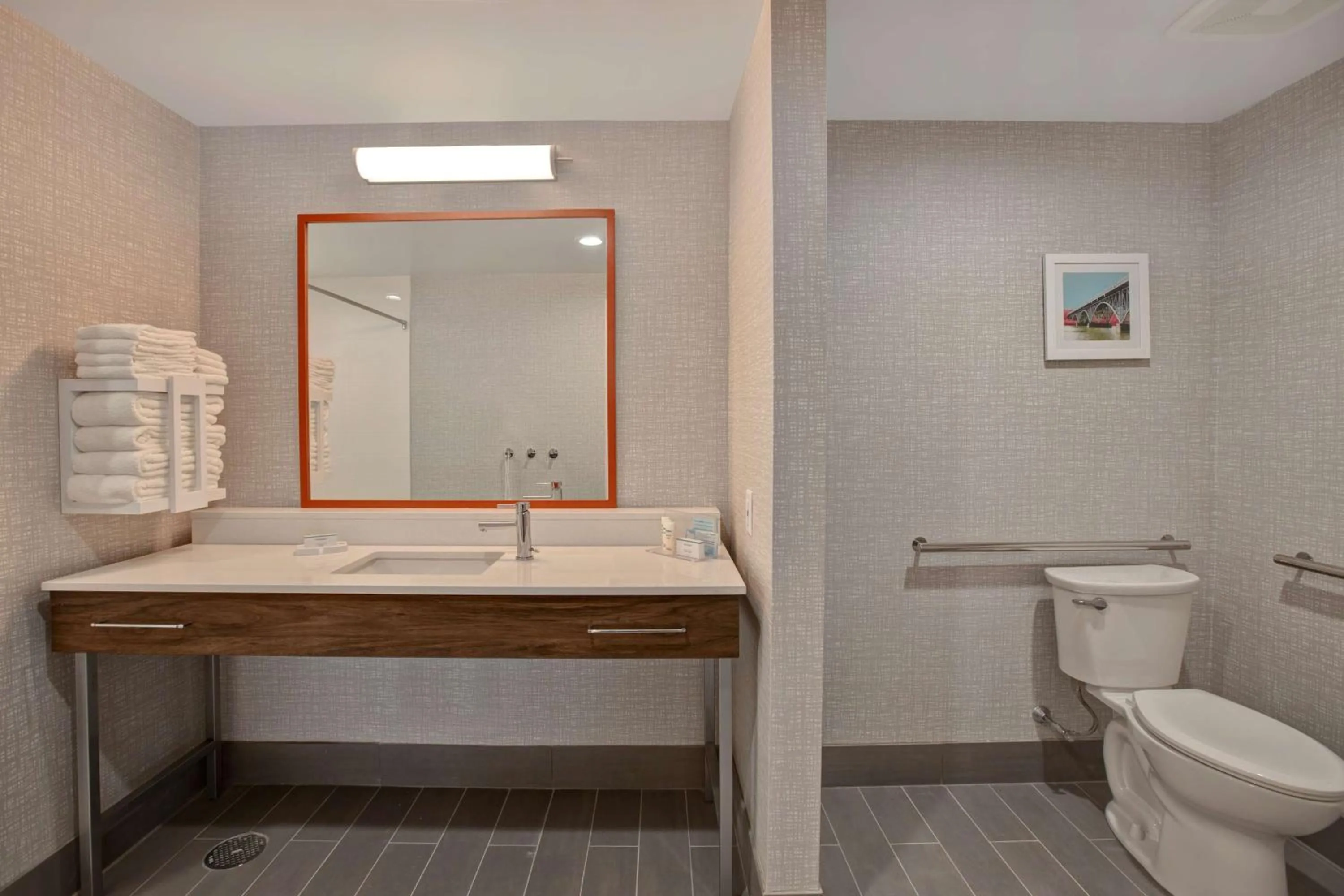 Bathroom in Hampton Inn & Suites Deptford, Nj