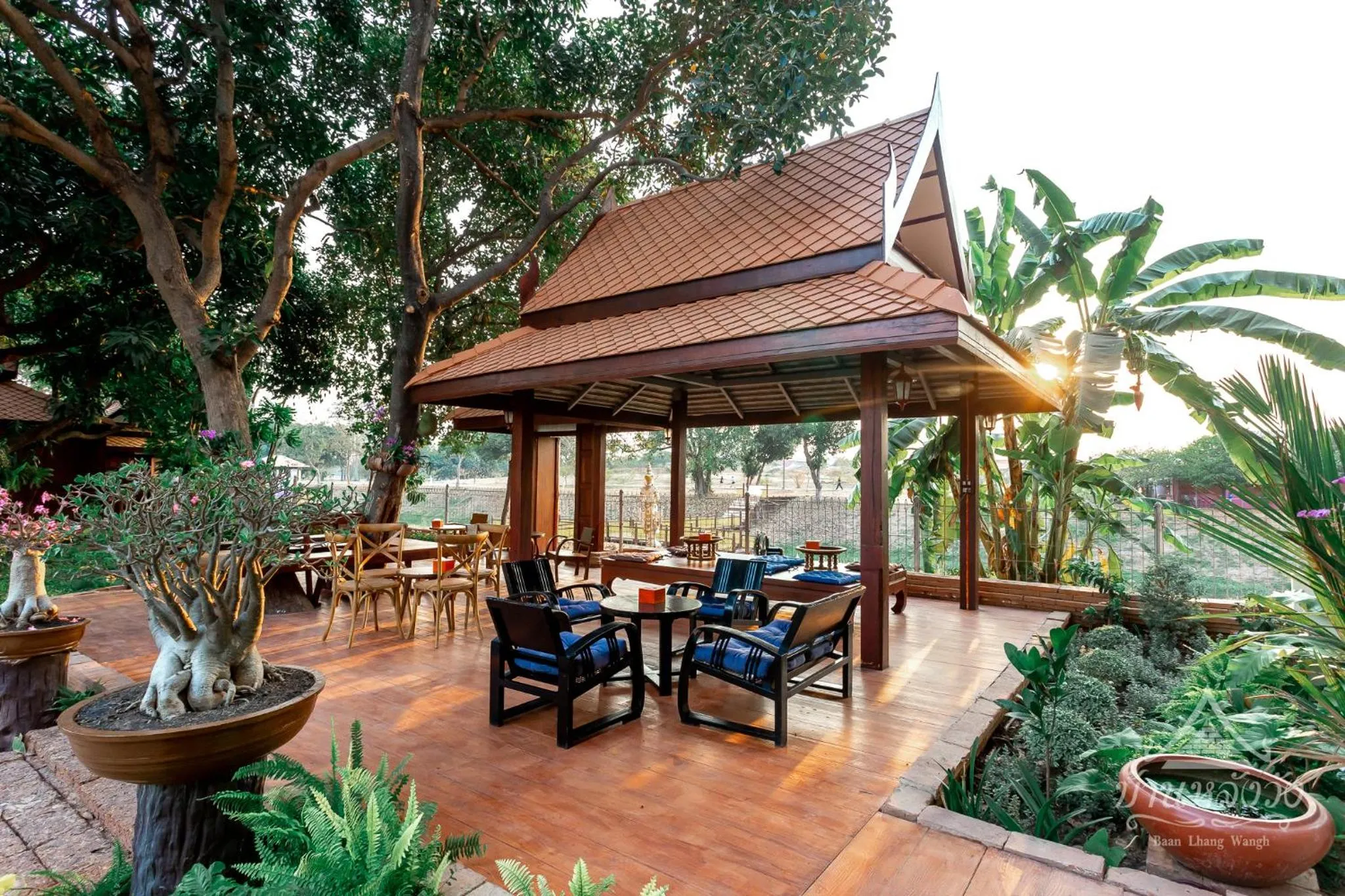 Patio in Baan Lhang Wangh บ้านหลังวัง