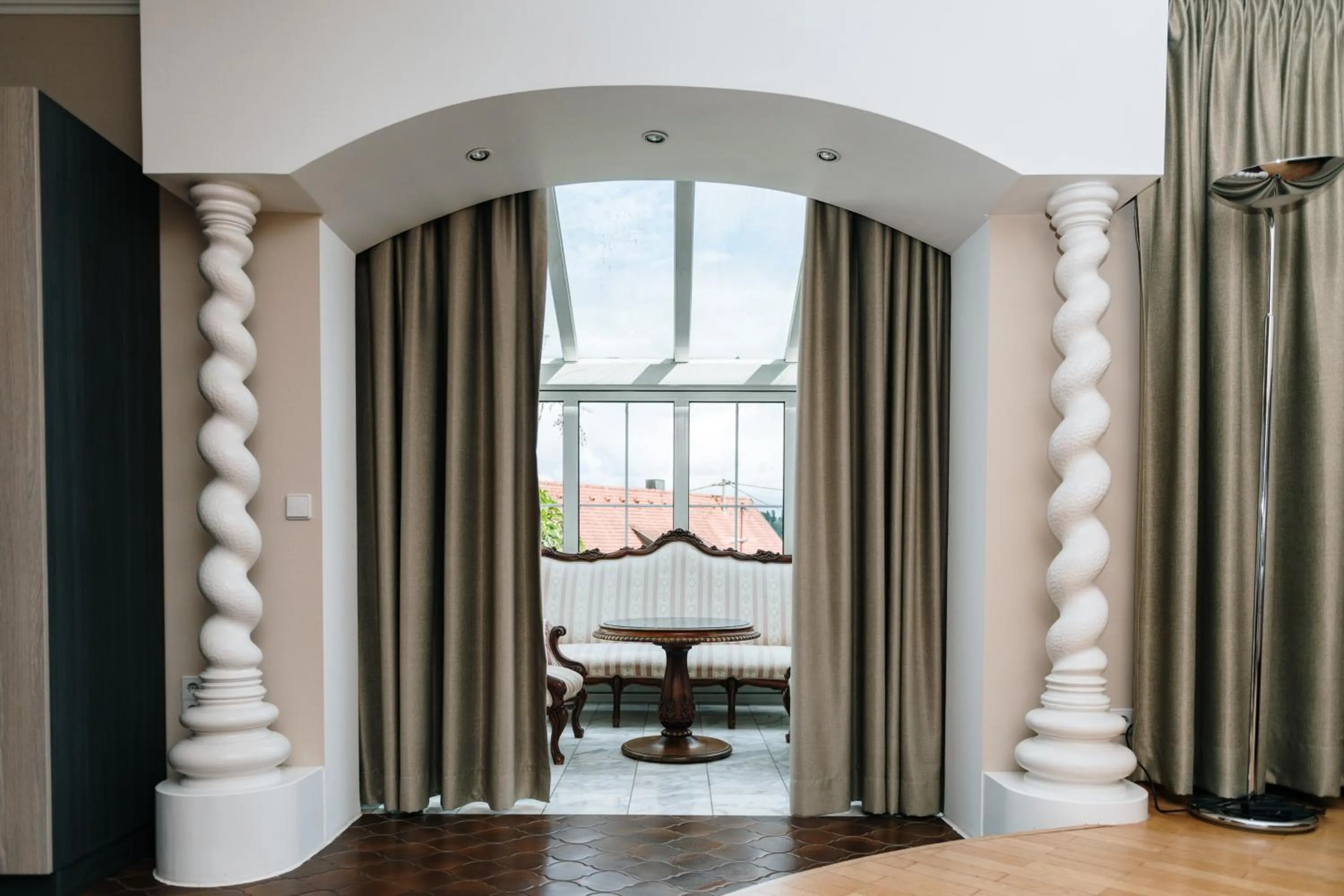 Living room in Hotel Traube nähe Messe Stuttgart