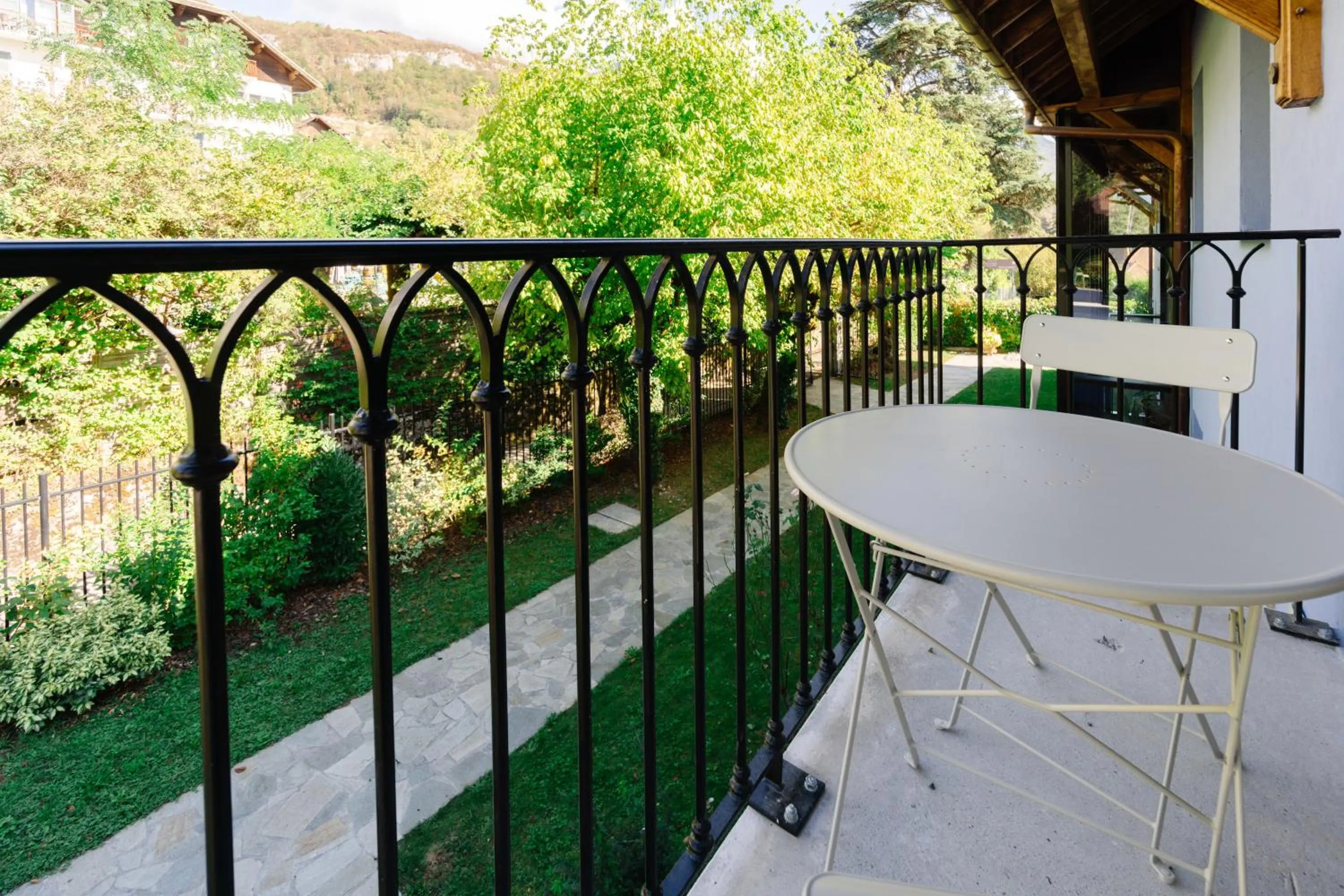 Balcony/Terrace in Hôtel Le Mouton Bleu