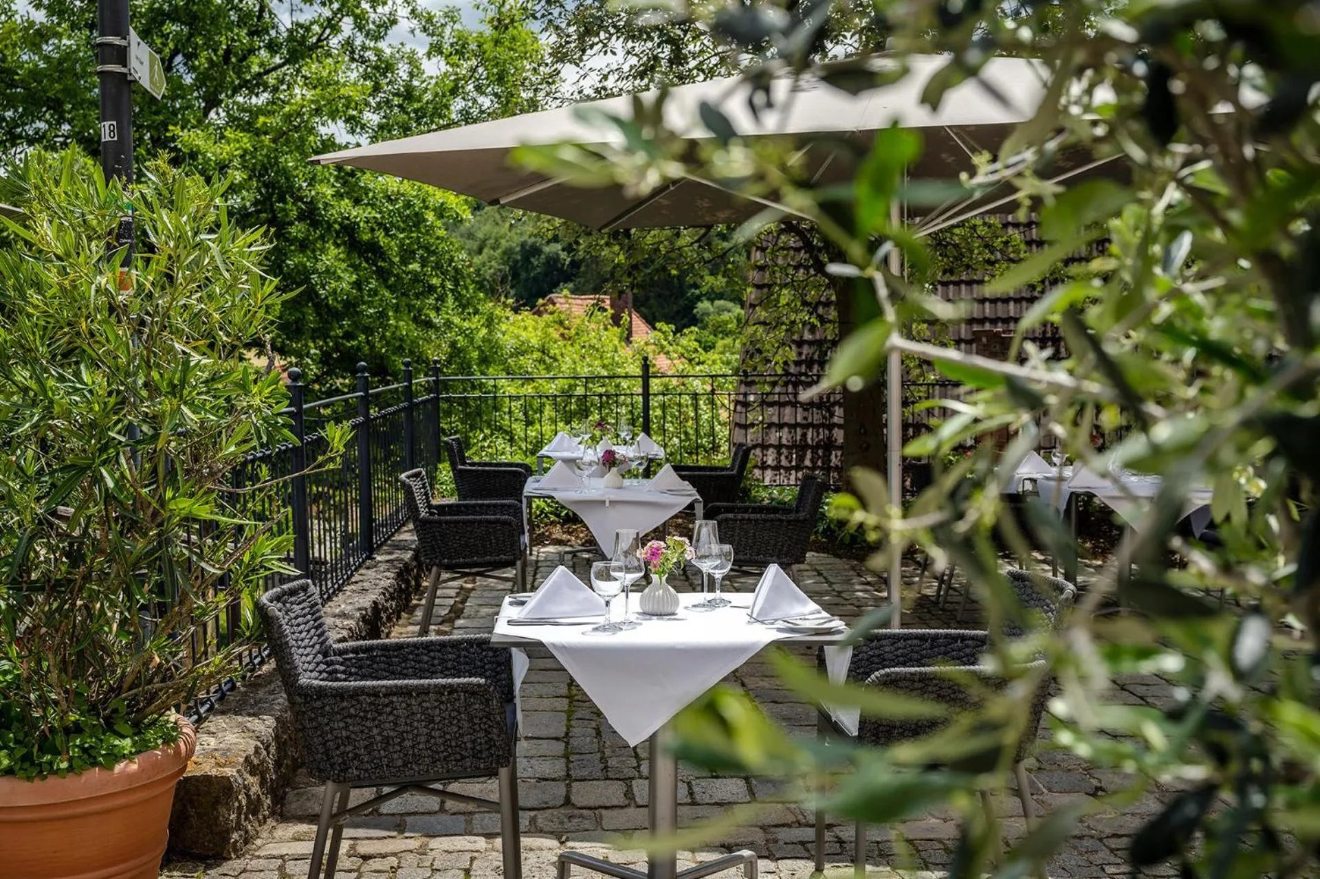Garden in Landhotel Weißes Roß