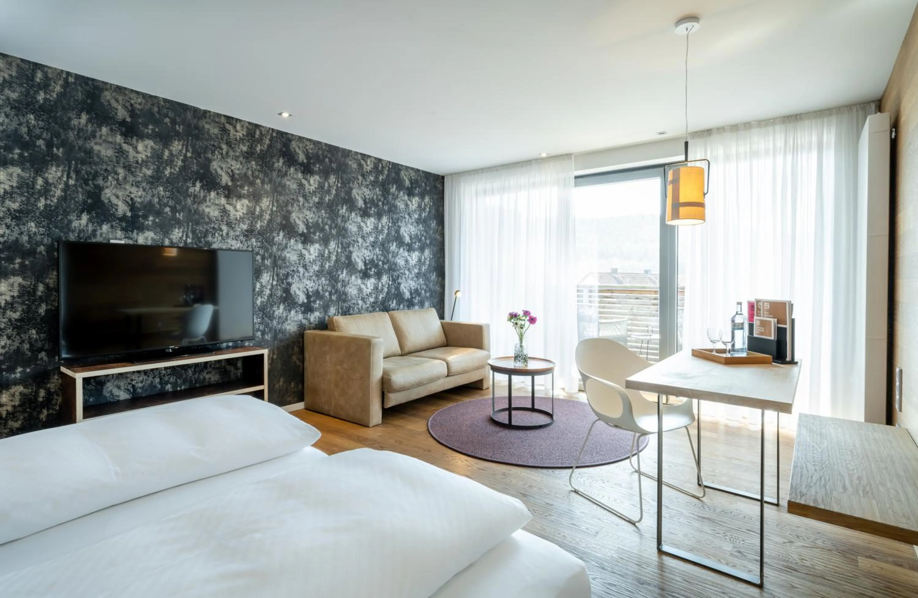 Bed in Landhotel Weißes Roß