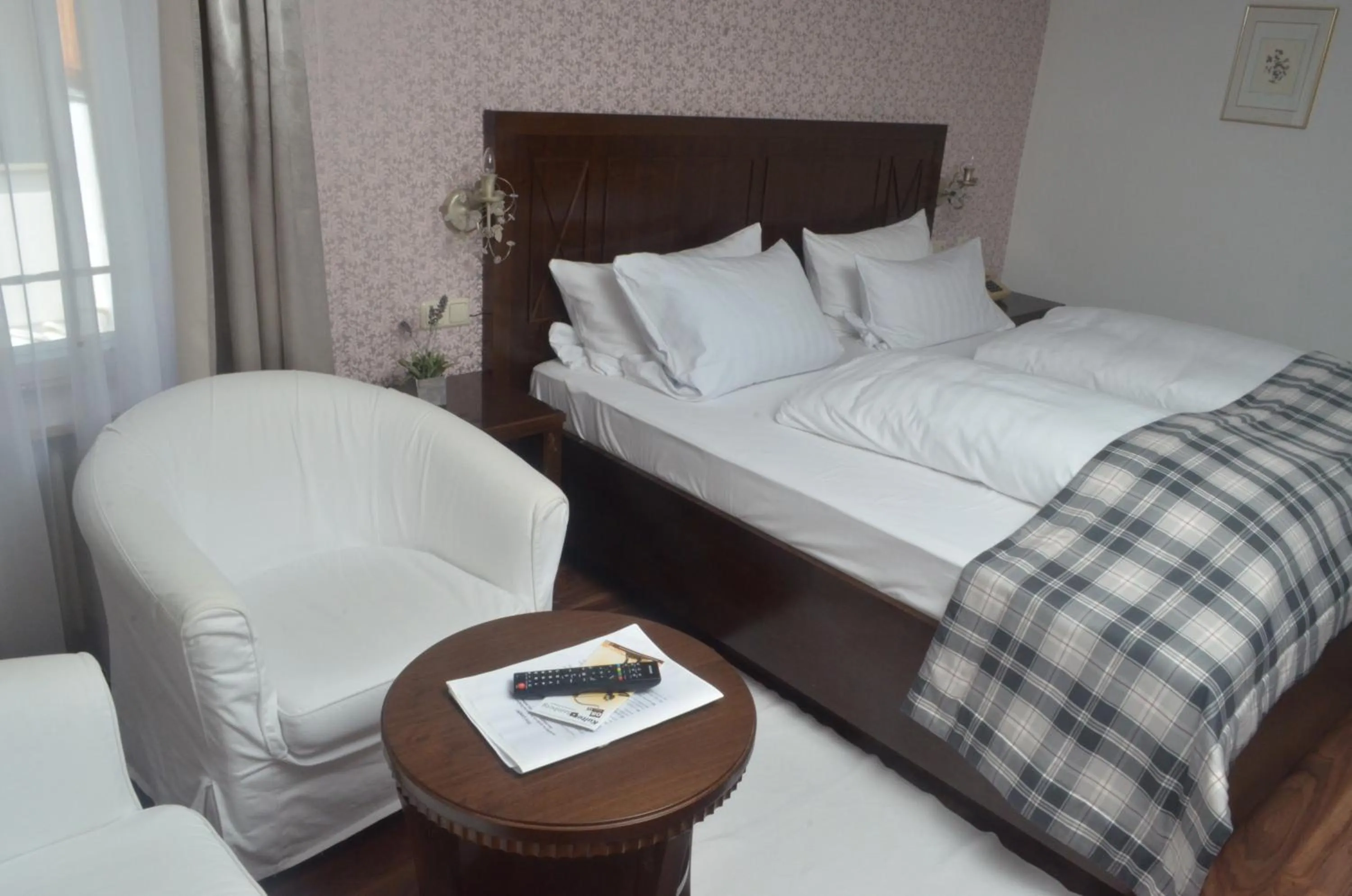 Bed in Hotel Graupner