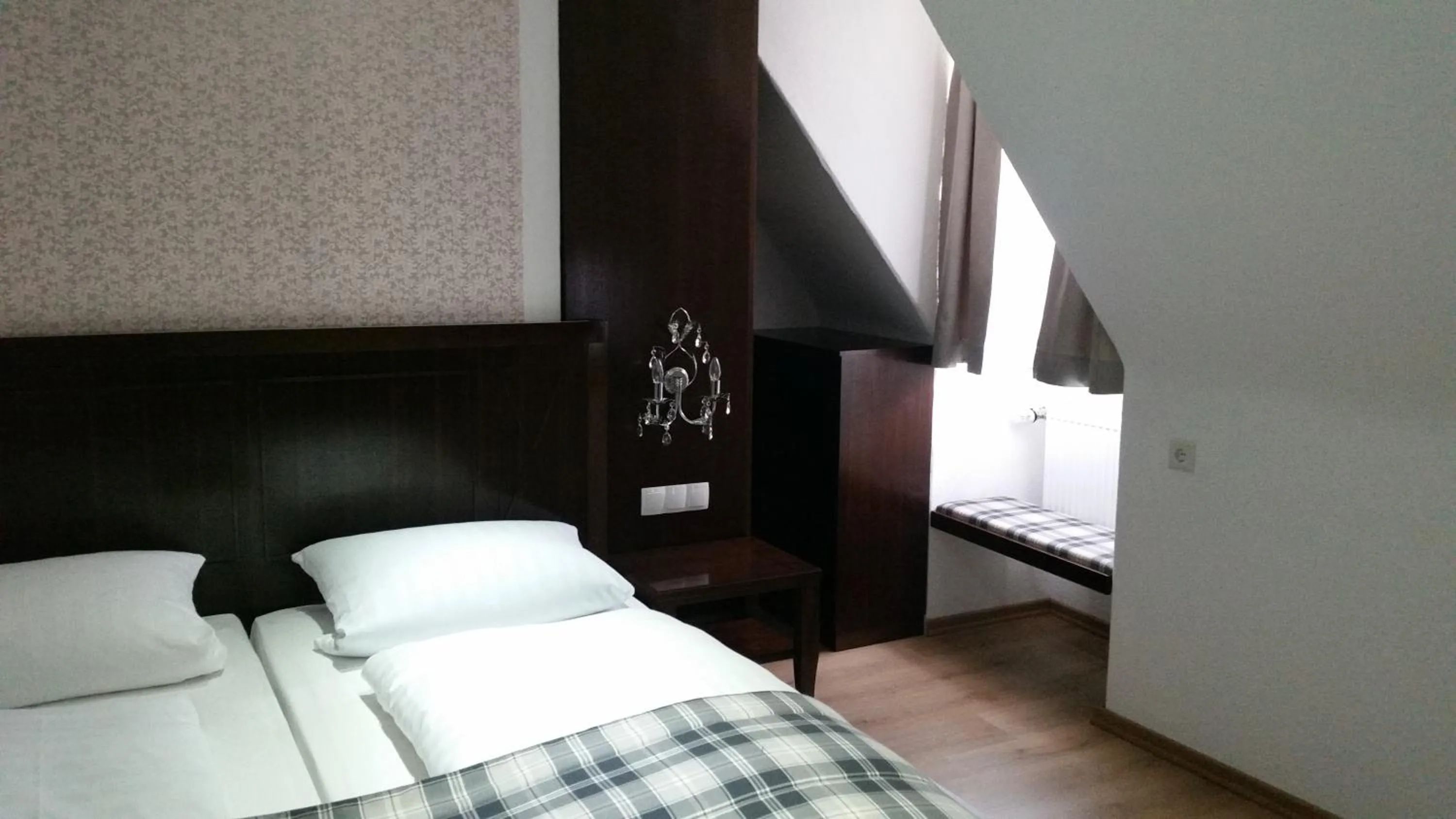 Bed in Hotel Graupner