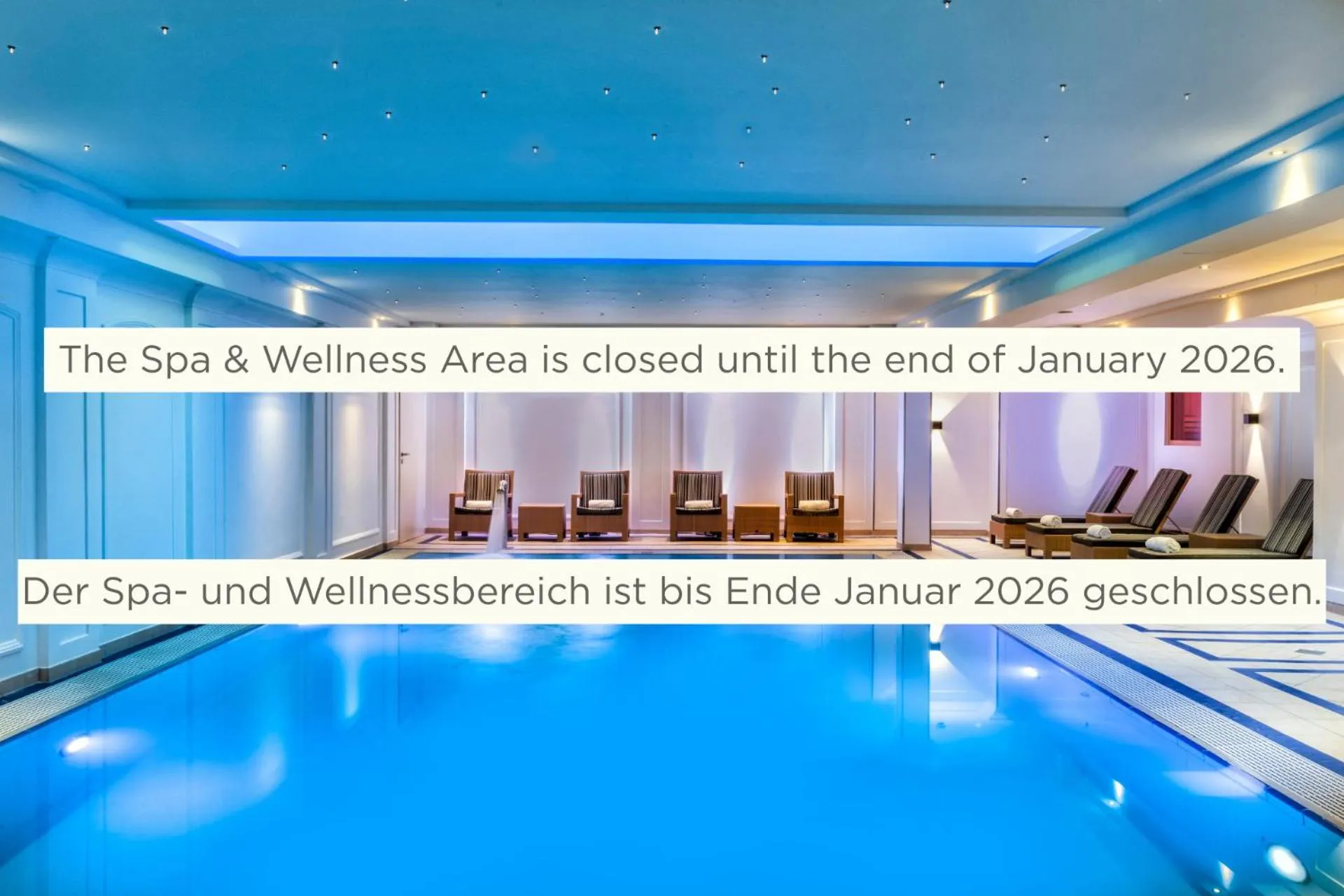 Pool view in JW Marriott Hotel Berlin