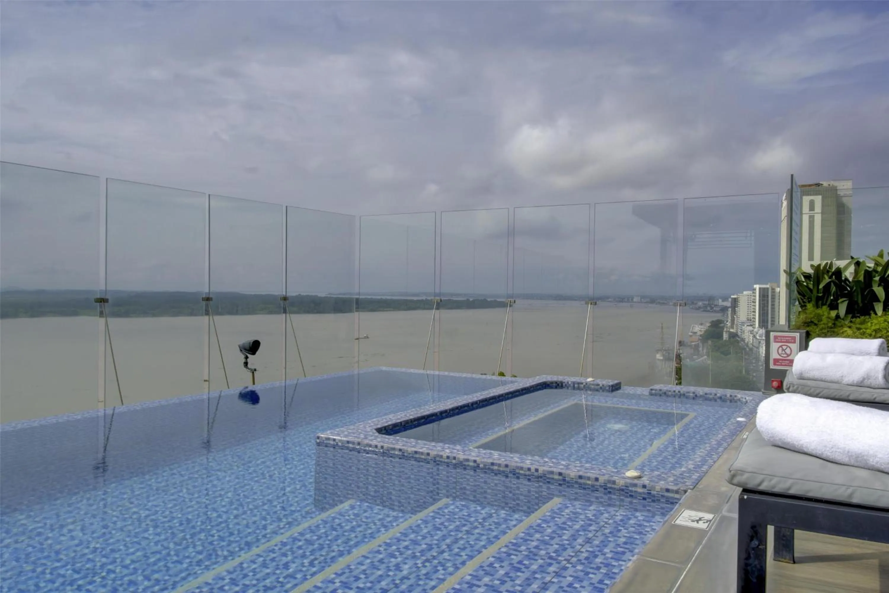 Pool view in DoubleTree by Hilton Guayaquil