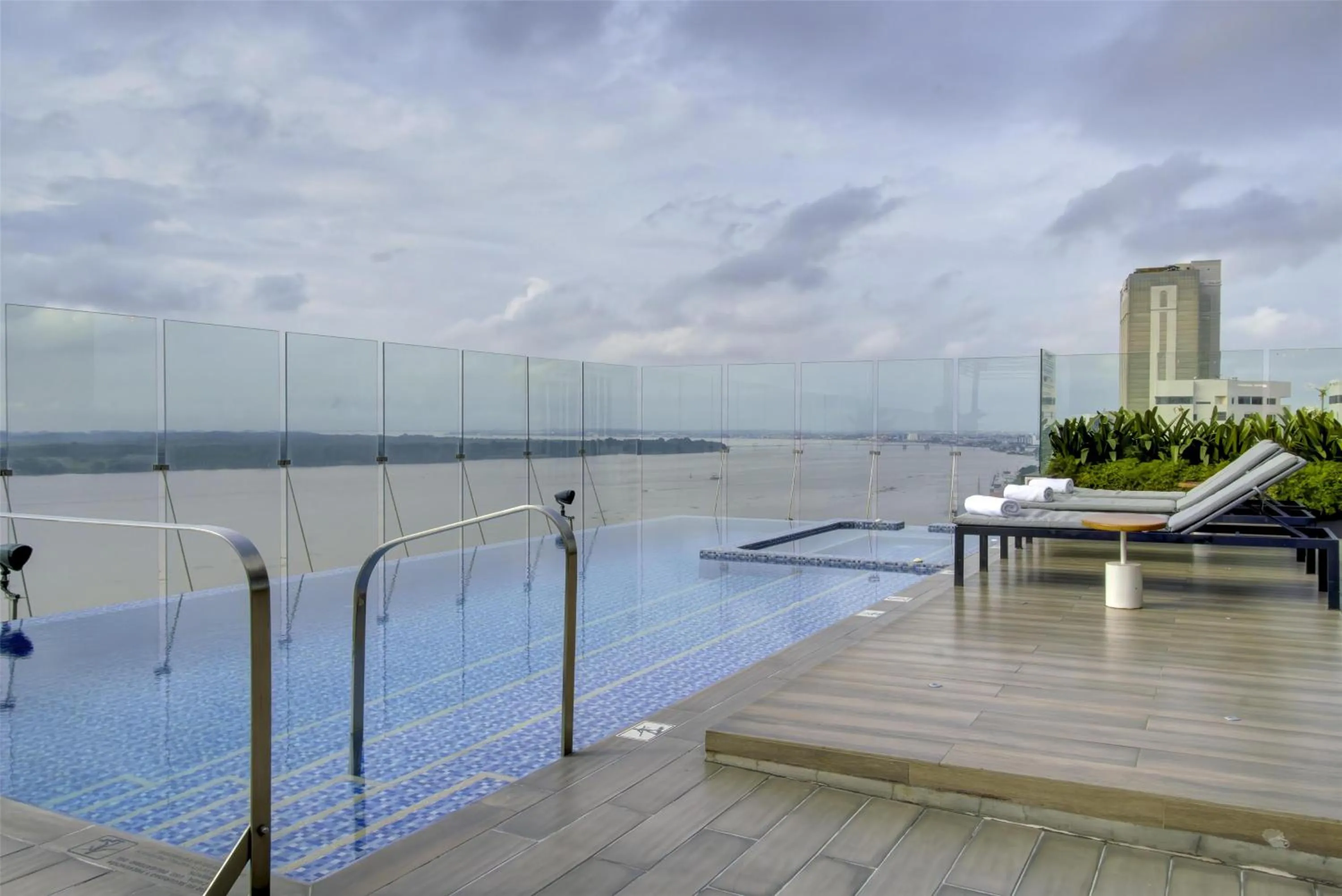 Pool view in DoubleTree by Hilton Guayaquil