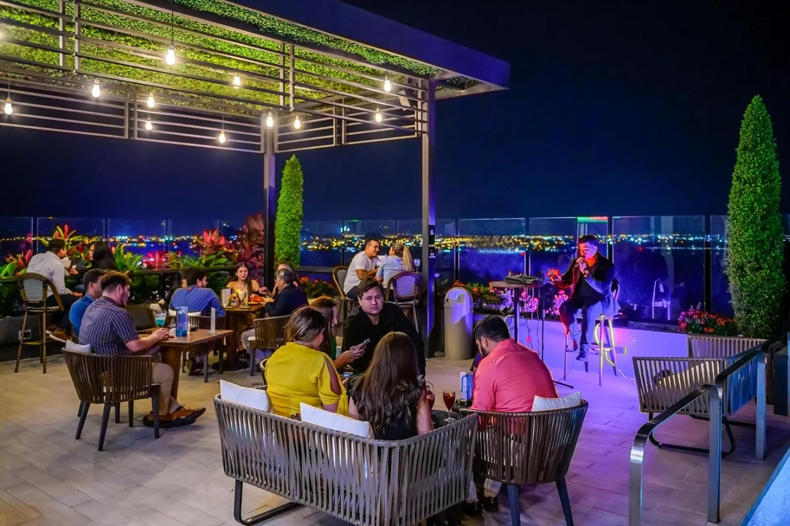 People in River Garden Hotel + Suites