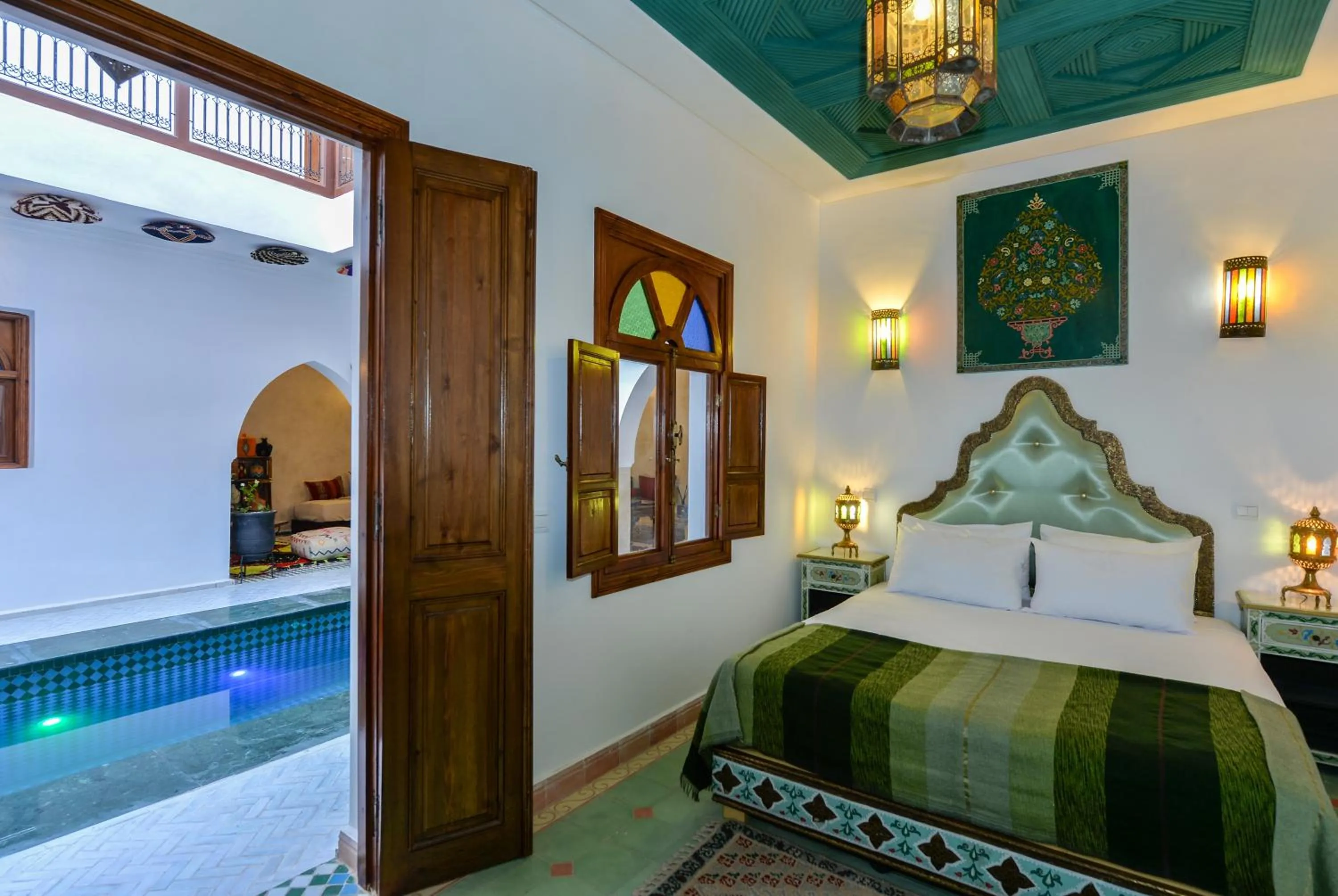 Bed in Casa De Marrakech Riad Guest House