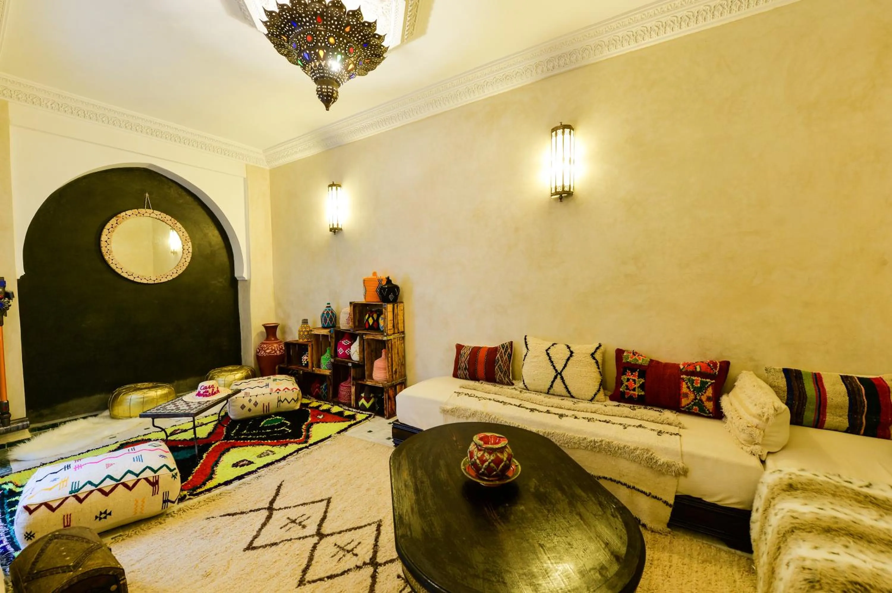 Living room in Casa De Marrakech Riad Guest House