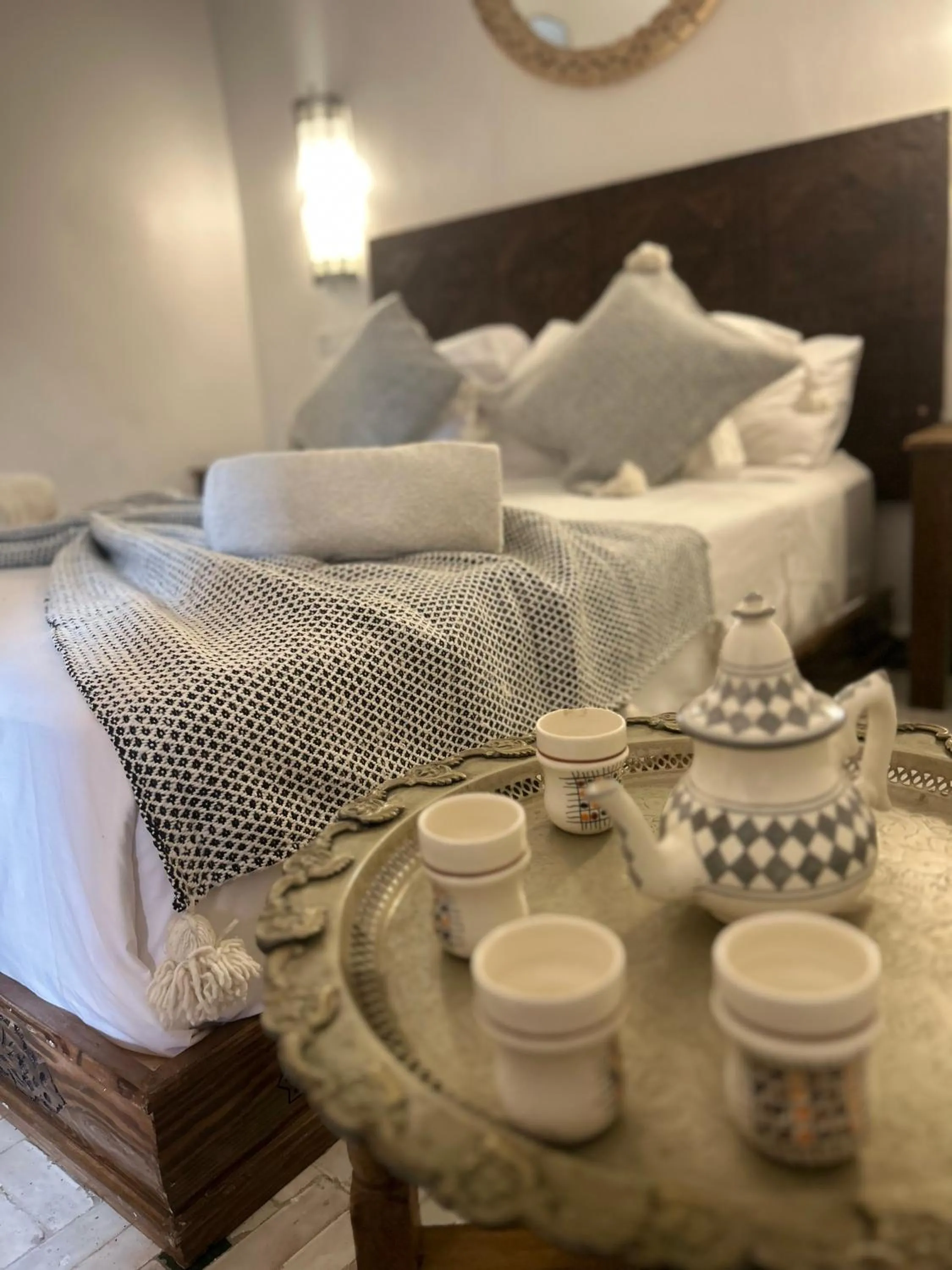 Bed in Casa De Marrakech Riad Guest House