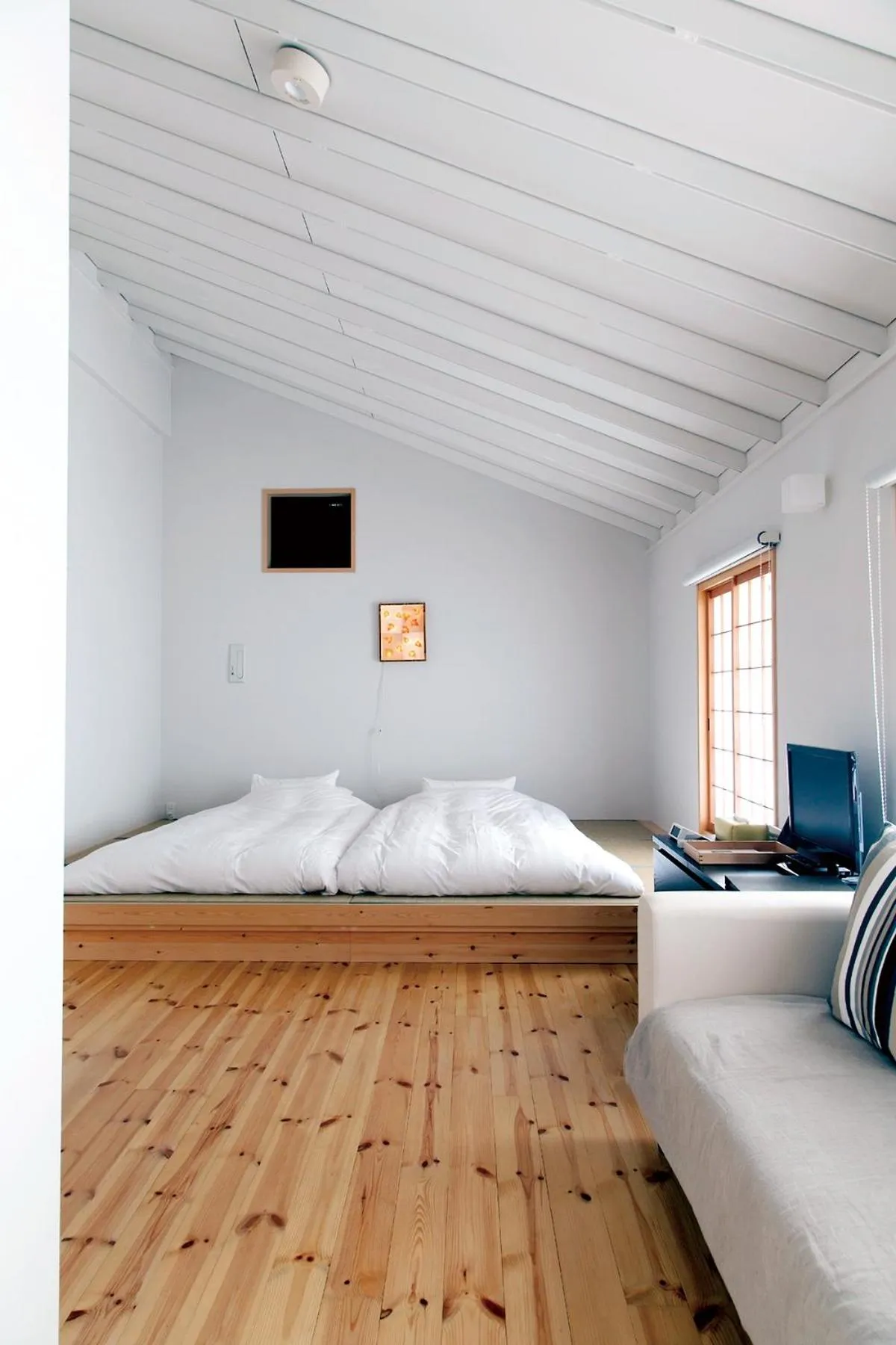 Bed in Machiya no Yado Iroha