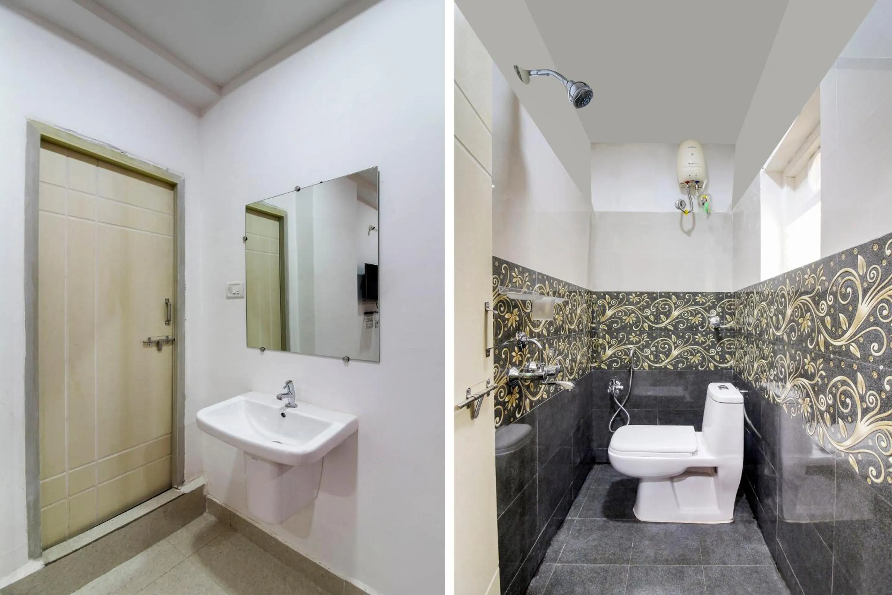 Bathroom in Super Hotel O New Cyber Grand Madhapur