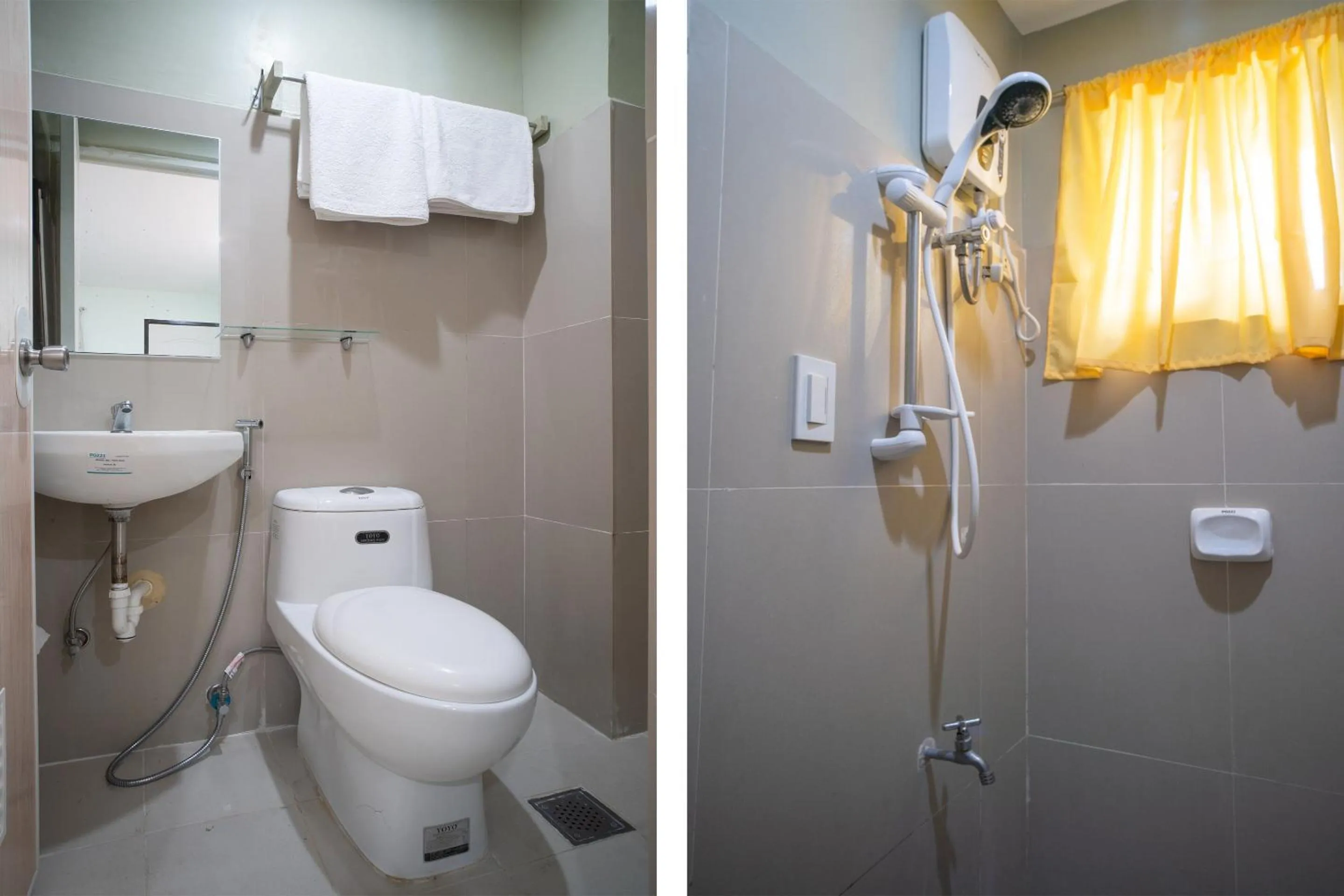 Bathroom in Super OYO 604 Chateau Cinco Dormitel