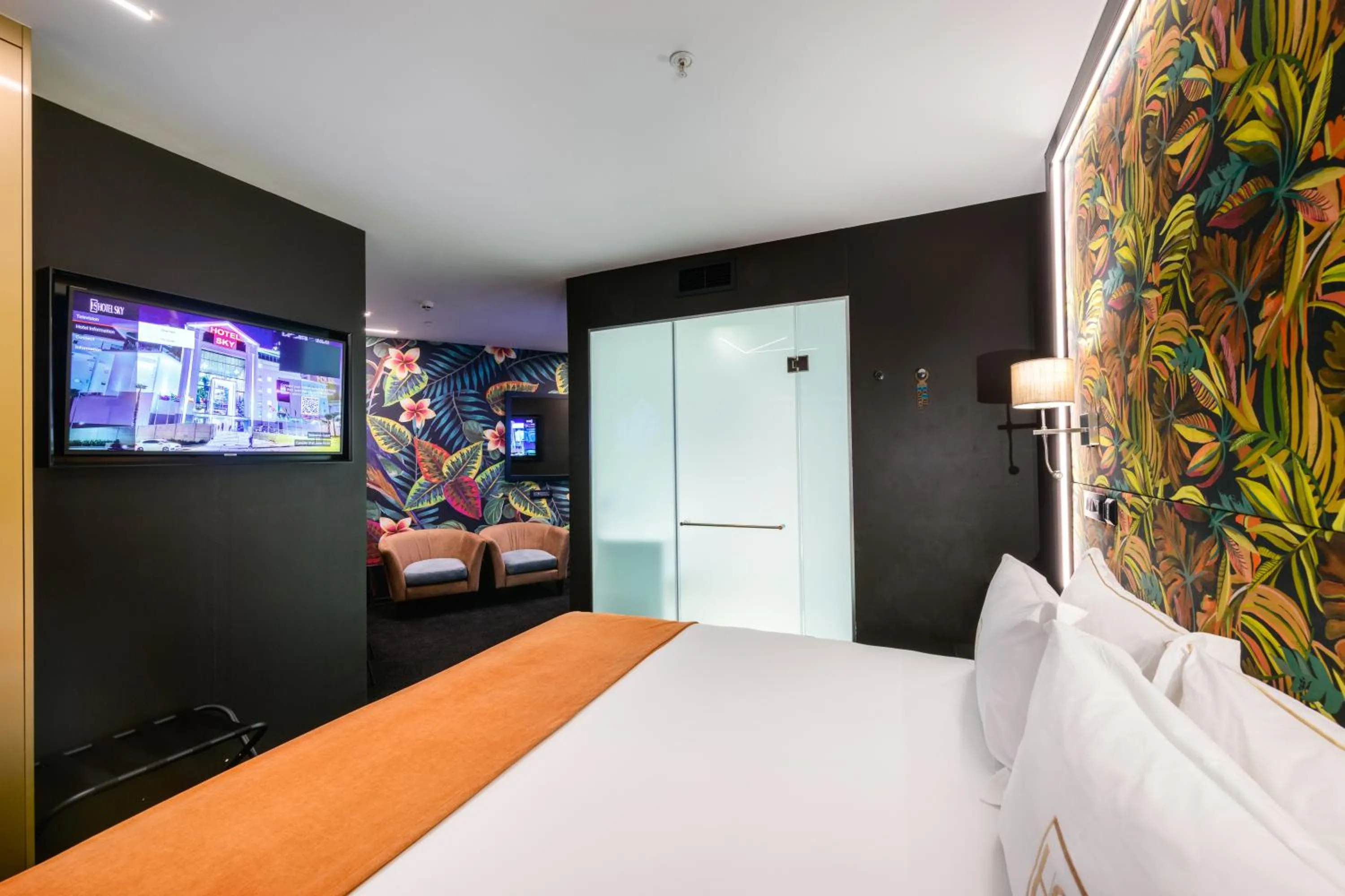 Bed in Hotel Sky Sandton