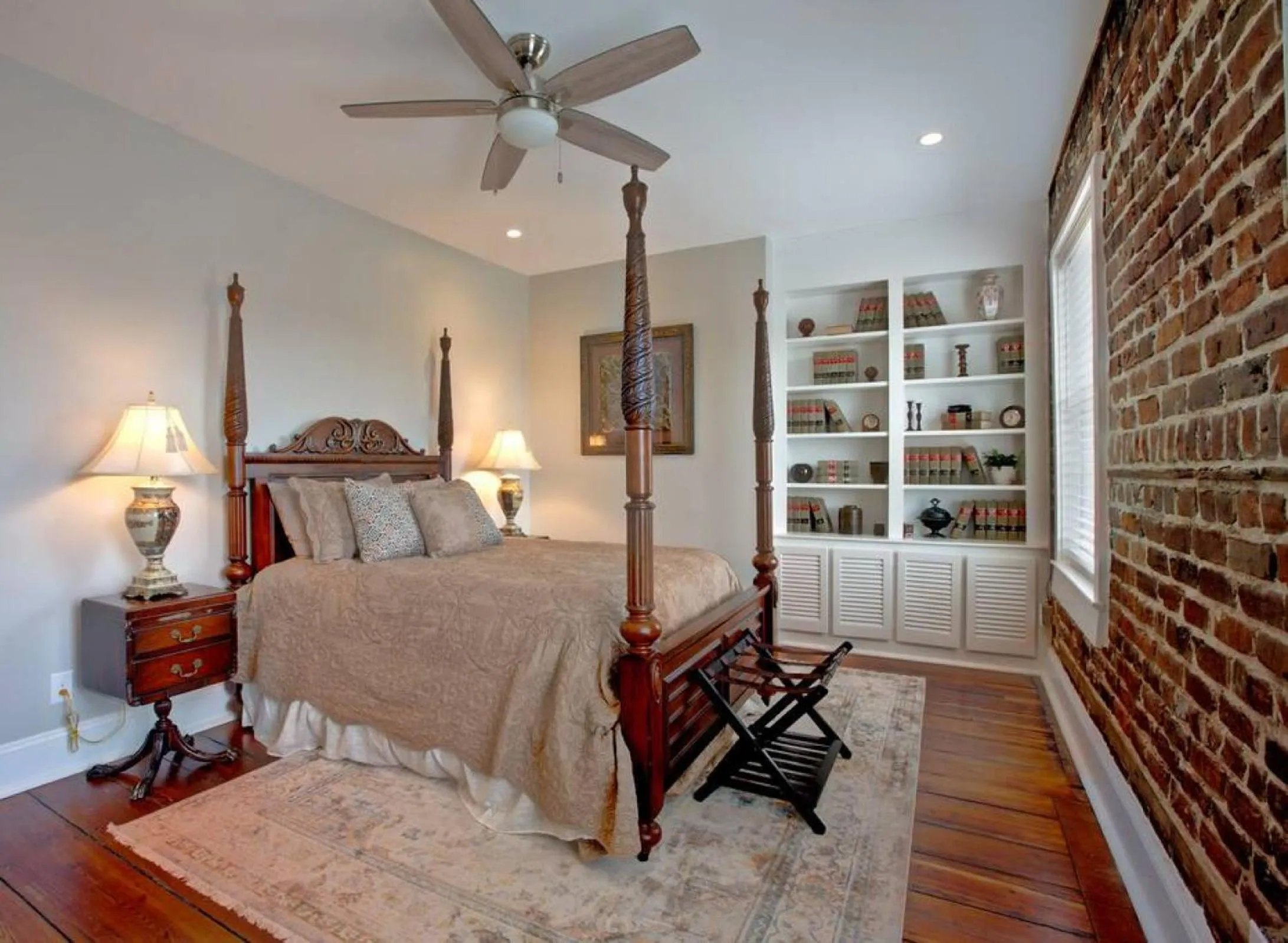 Bedroom, Bed in Sophisticated Historic Remodeled 9 bedroom Home