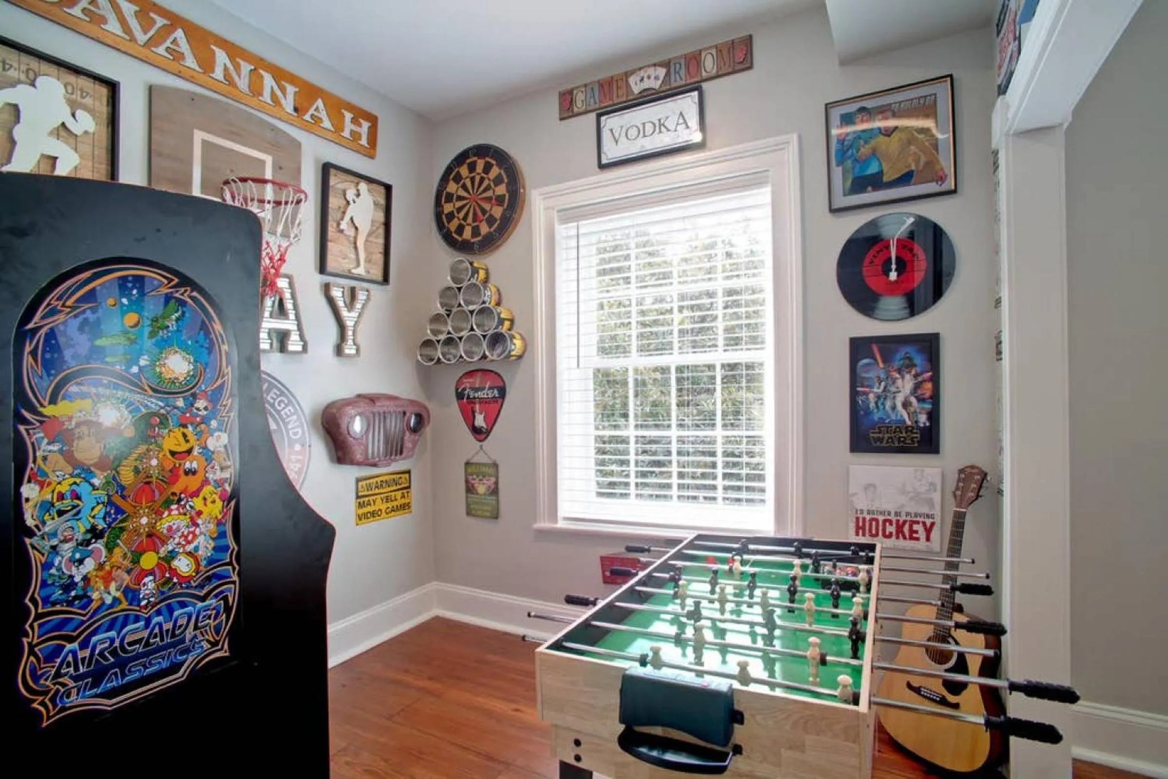Game Room in Sophisticated Historic Remodeled 9 bedroom Home