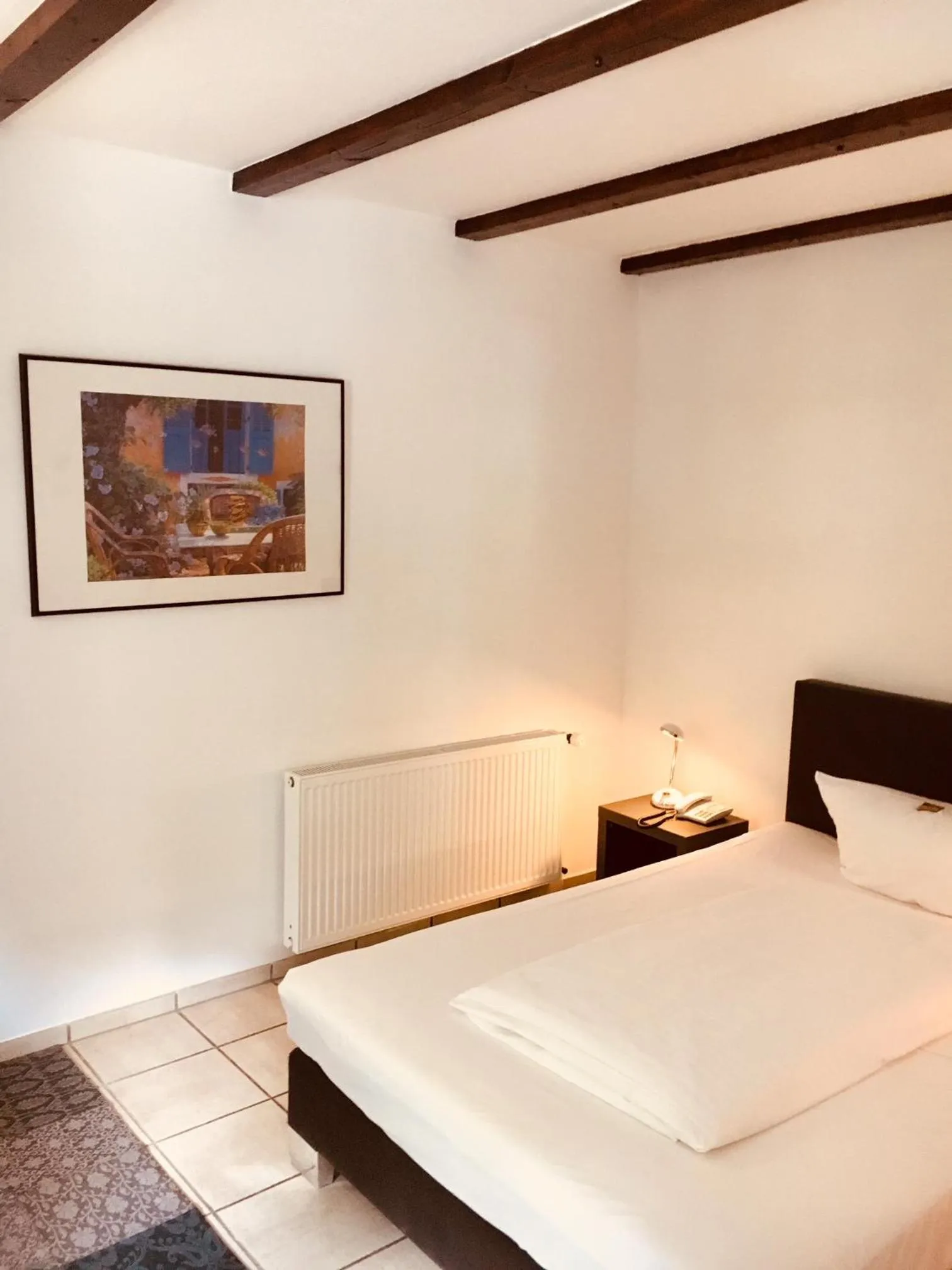 Bed in Dieckmann's Hotel