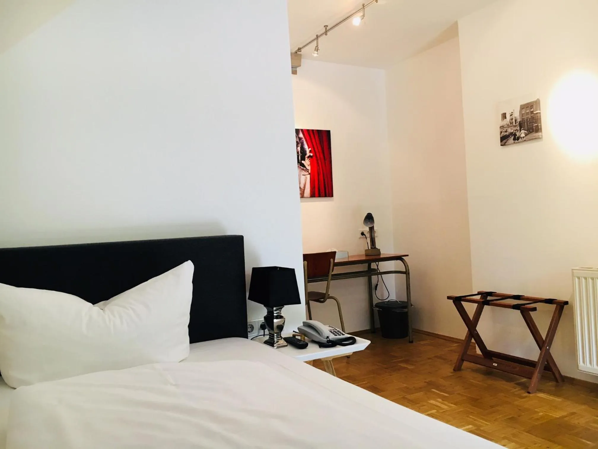 Bed in Dieckmann's Hotel