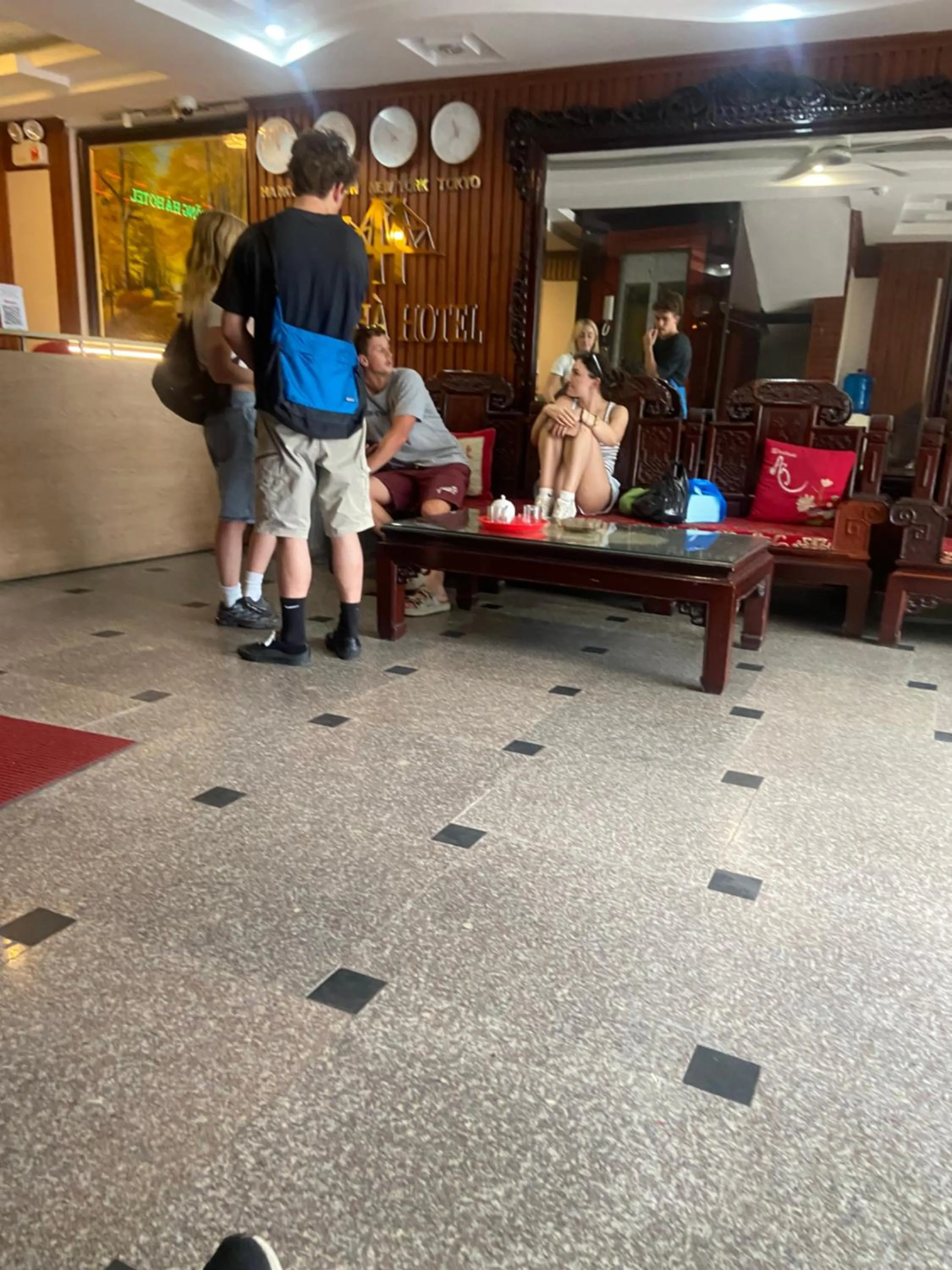 Lobby or reception in Hong Ha Airport Hotel