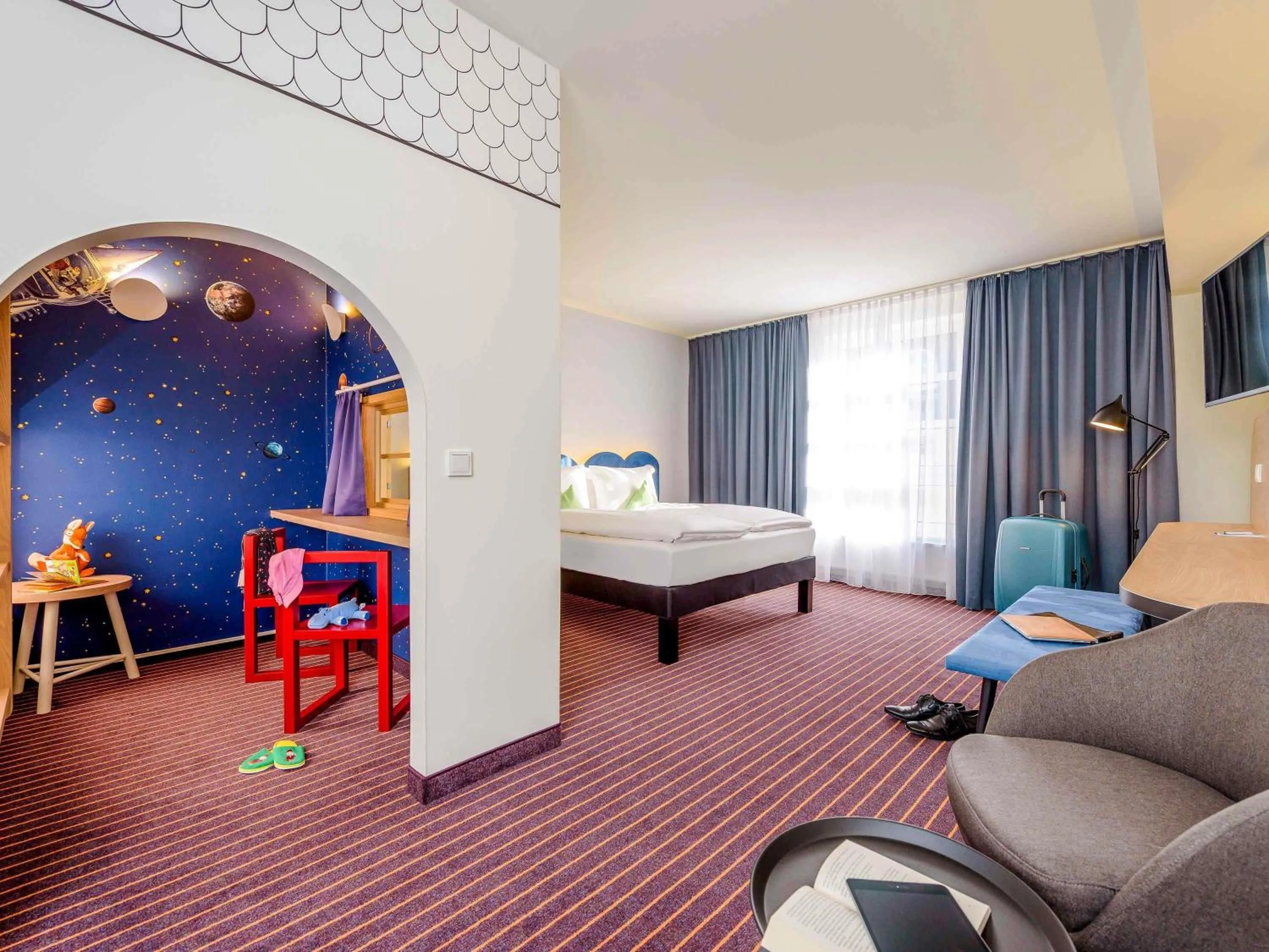 Bedroom, Bed in ibis Styles Leipzig