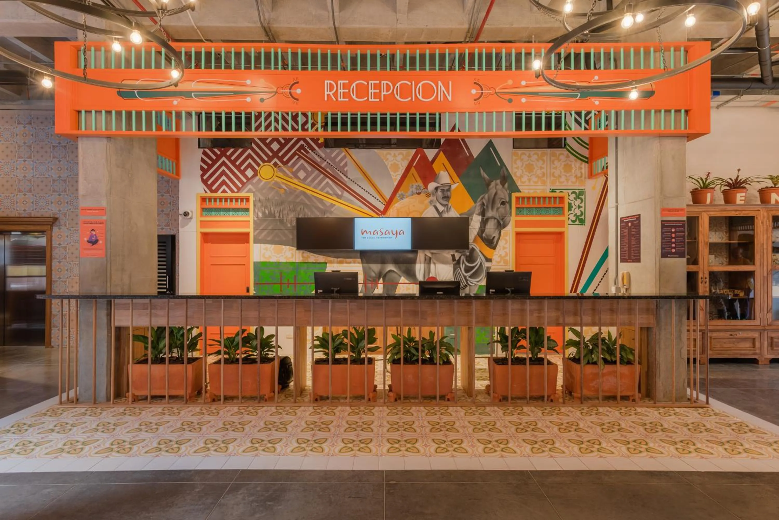Lobby or reception in Masaya Medellin
