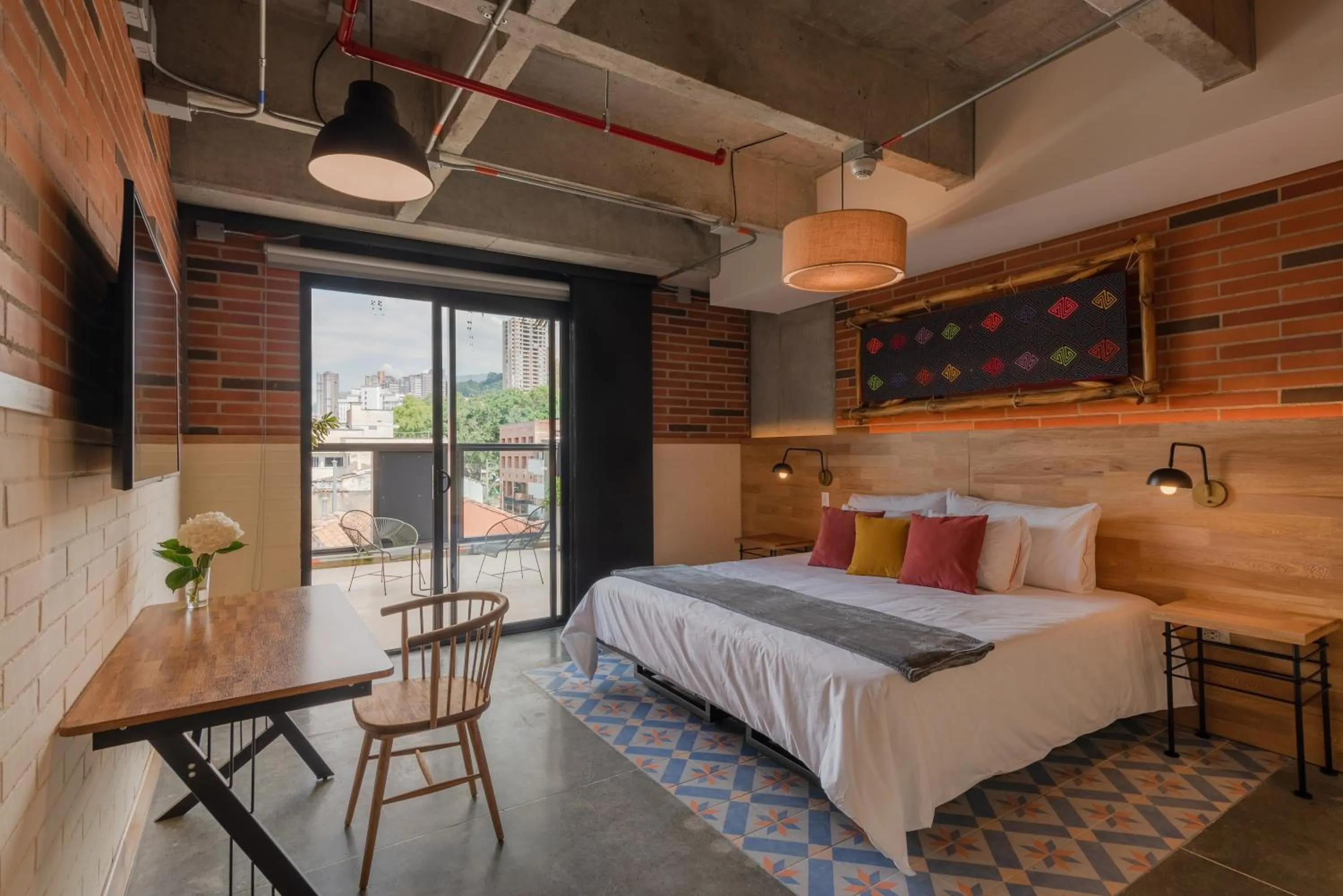 Photo of the whole room, Bed in Masaya Medellin