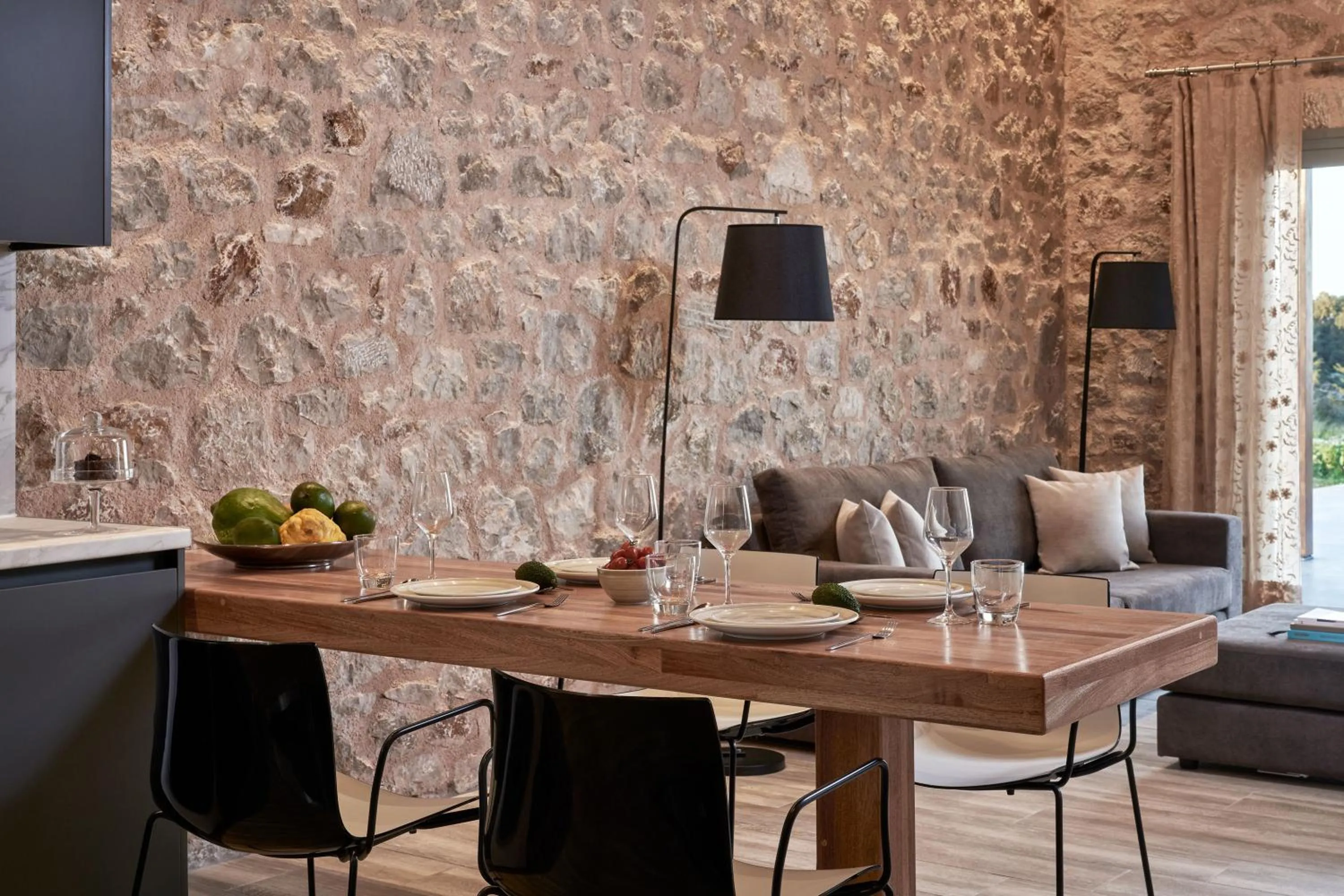 Food and drinks in Anar Villas Rhodes