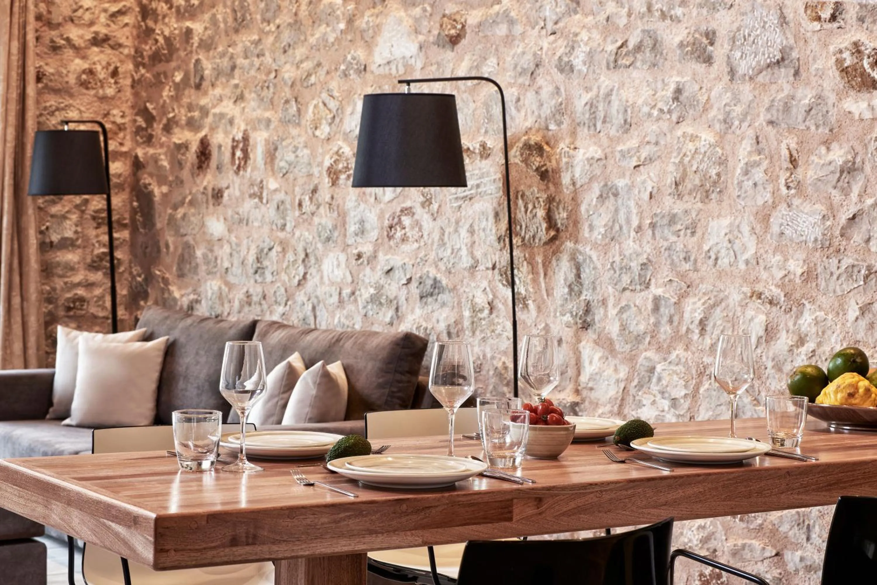 Food and drinks in Anar Villas Rhodes