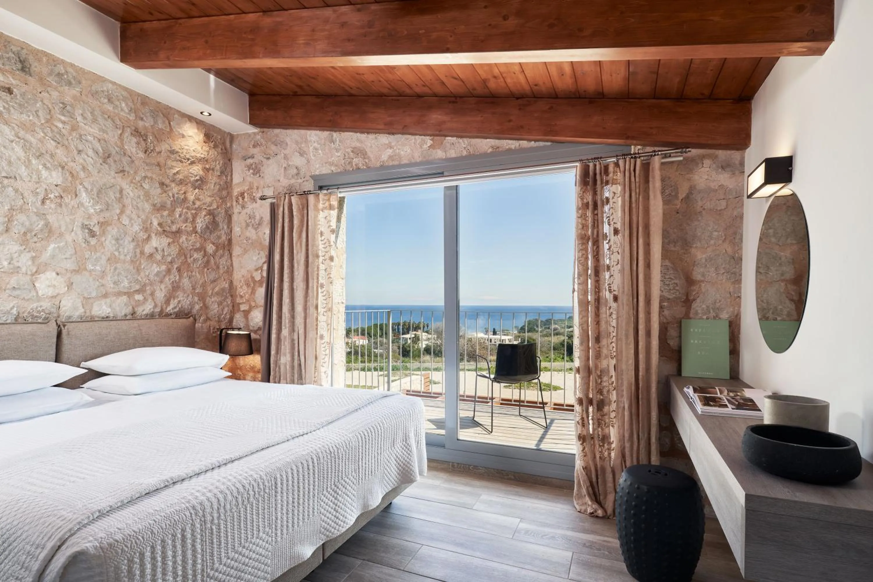 Sea view, Bed in Anar Villas Rhodes
