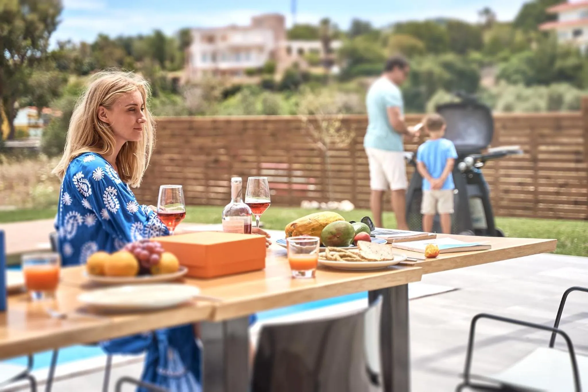 Family in Anar Villas Rhodes