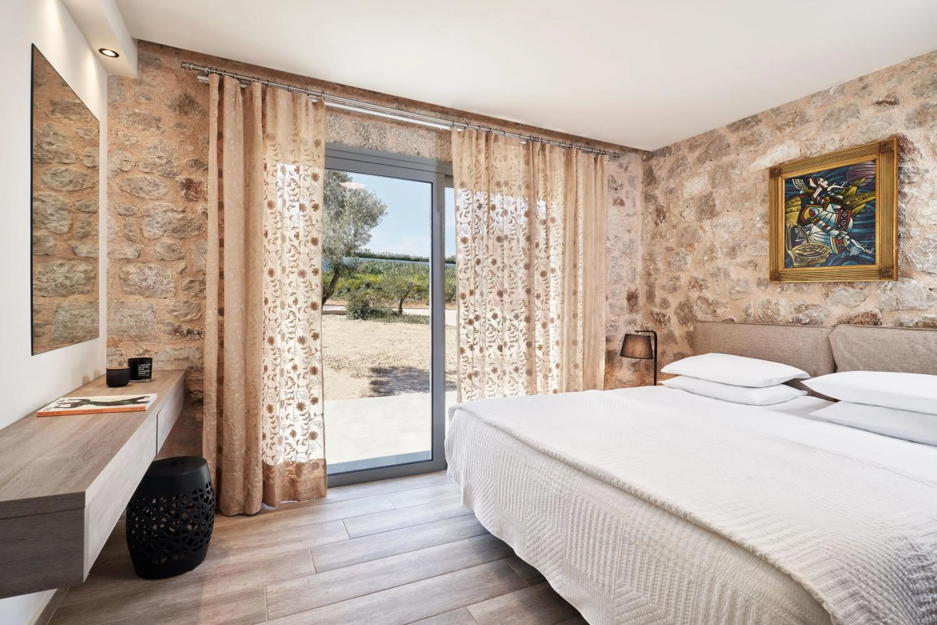 Bed in Anar Villas Rhodes